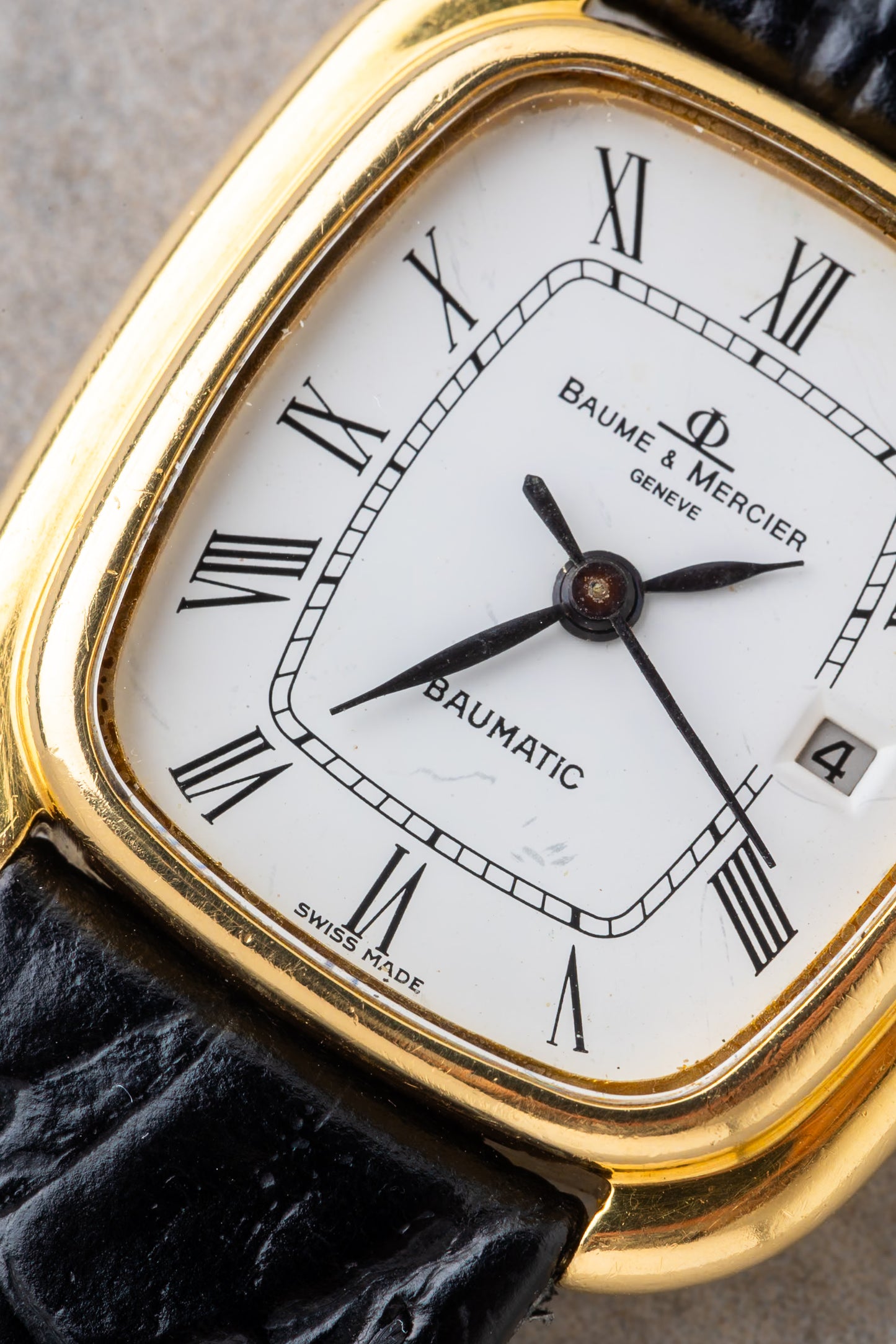 1970s Baume & Mercier Gondole Baumatic 18K Ref.37090