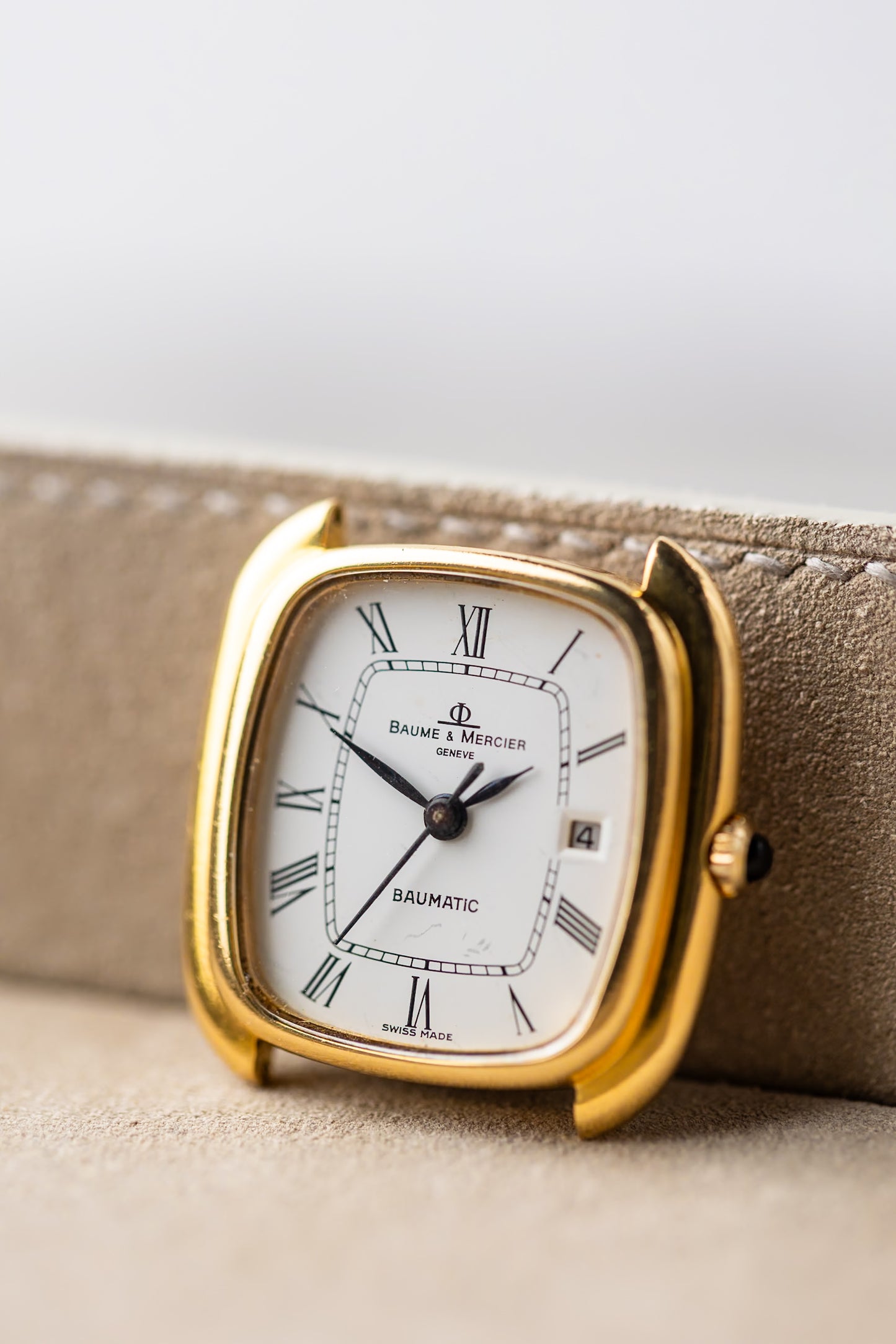 1970s Baume & Mercier Gondole Baumatic 18K Ref.37090