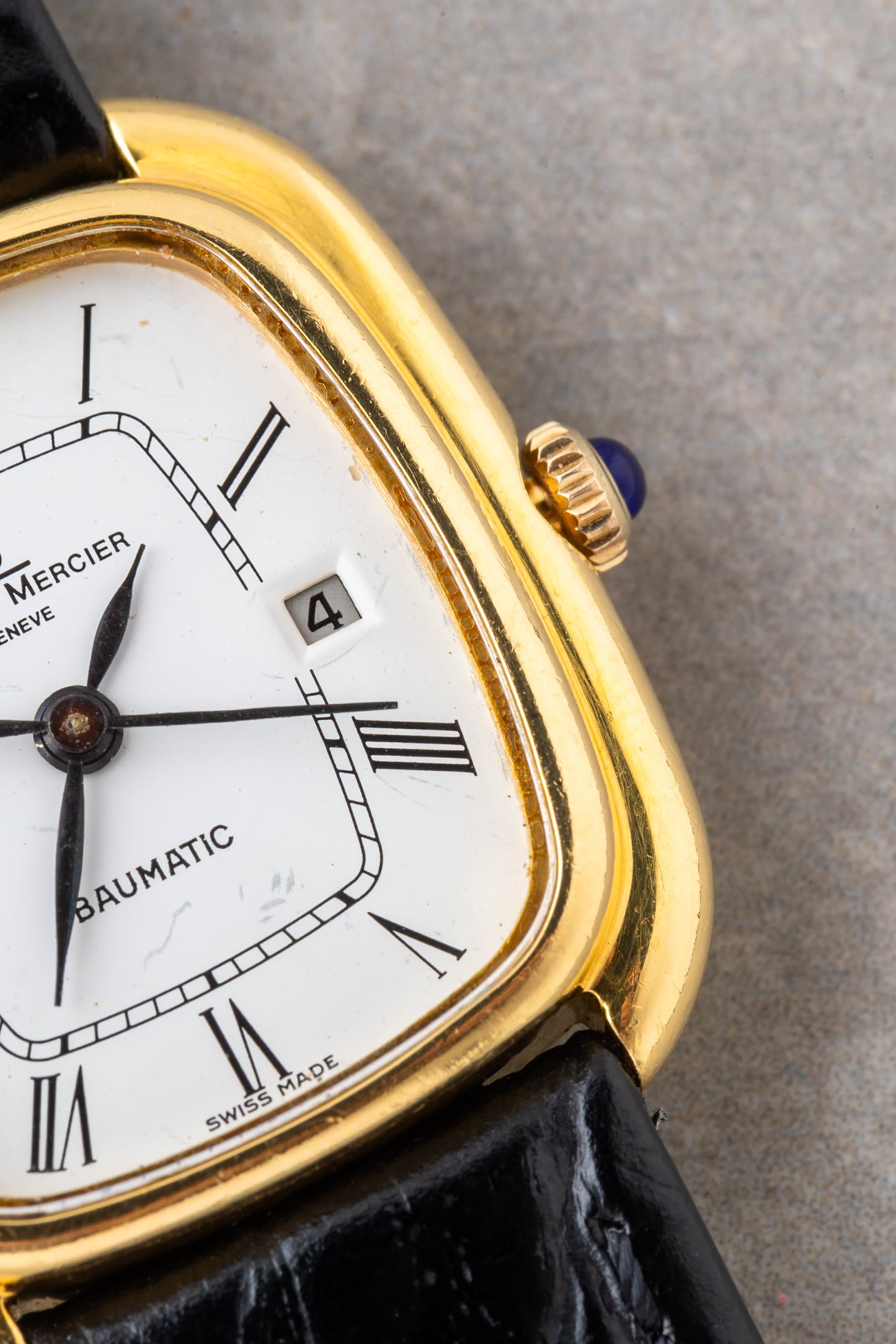 1970s Baume & Mercier Gondole Baumatic 18K Ref.37090