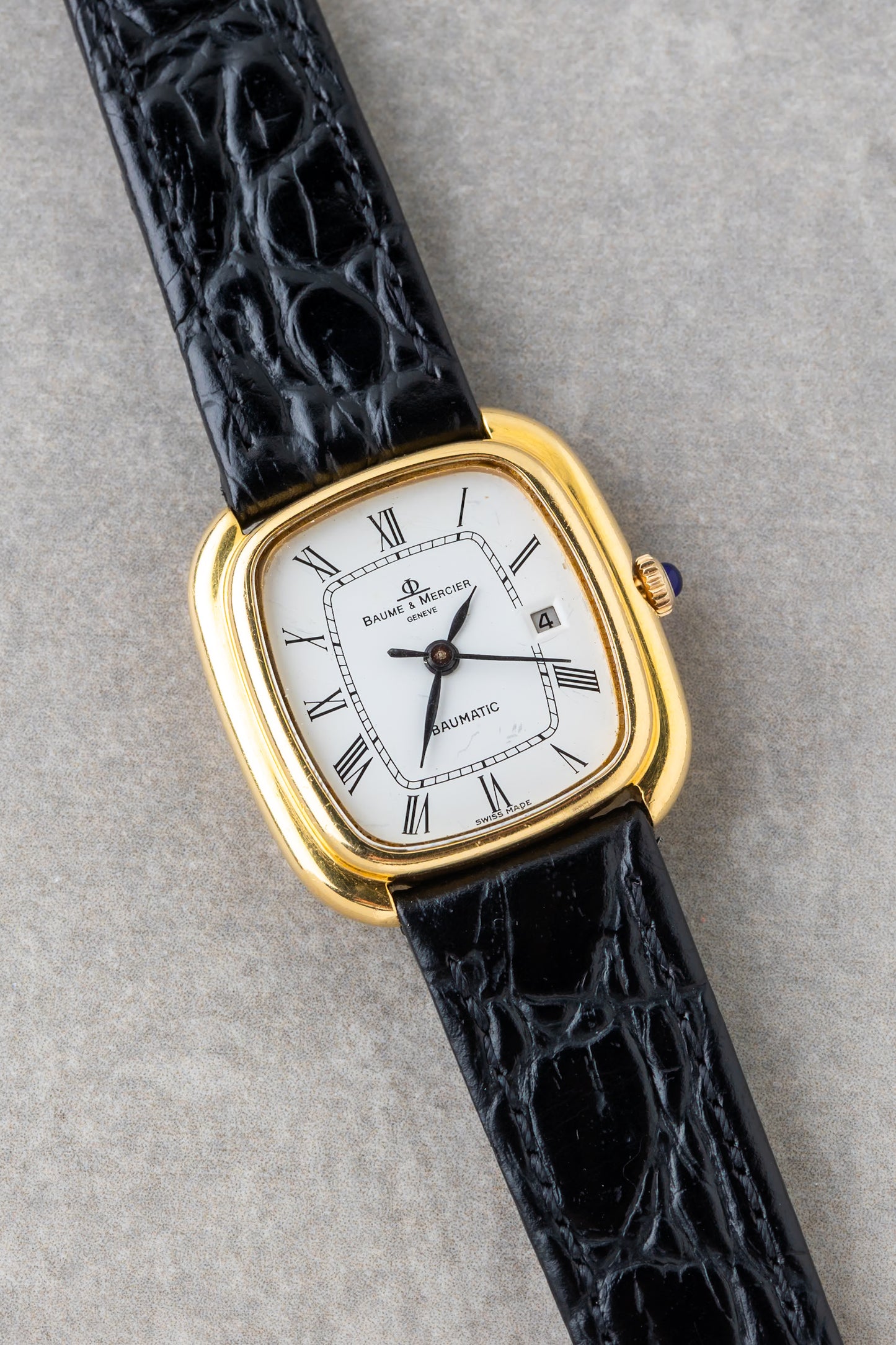 1970s Baume & Mercier Gondole Baumatic 18K Ref.37090