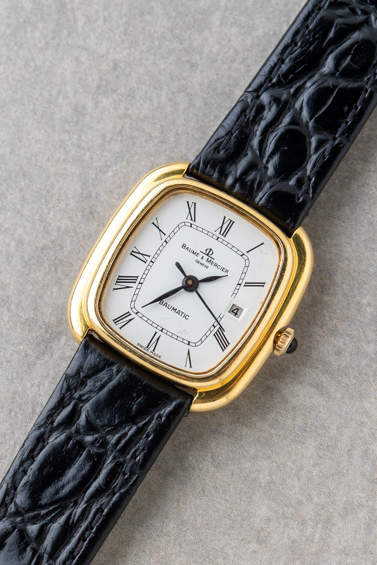 1970s Baume & Mercier Gondole Baumatic 18K Ref.37090