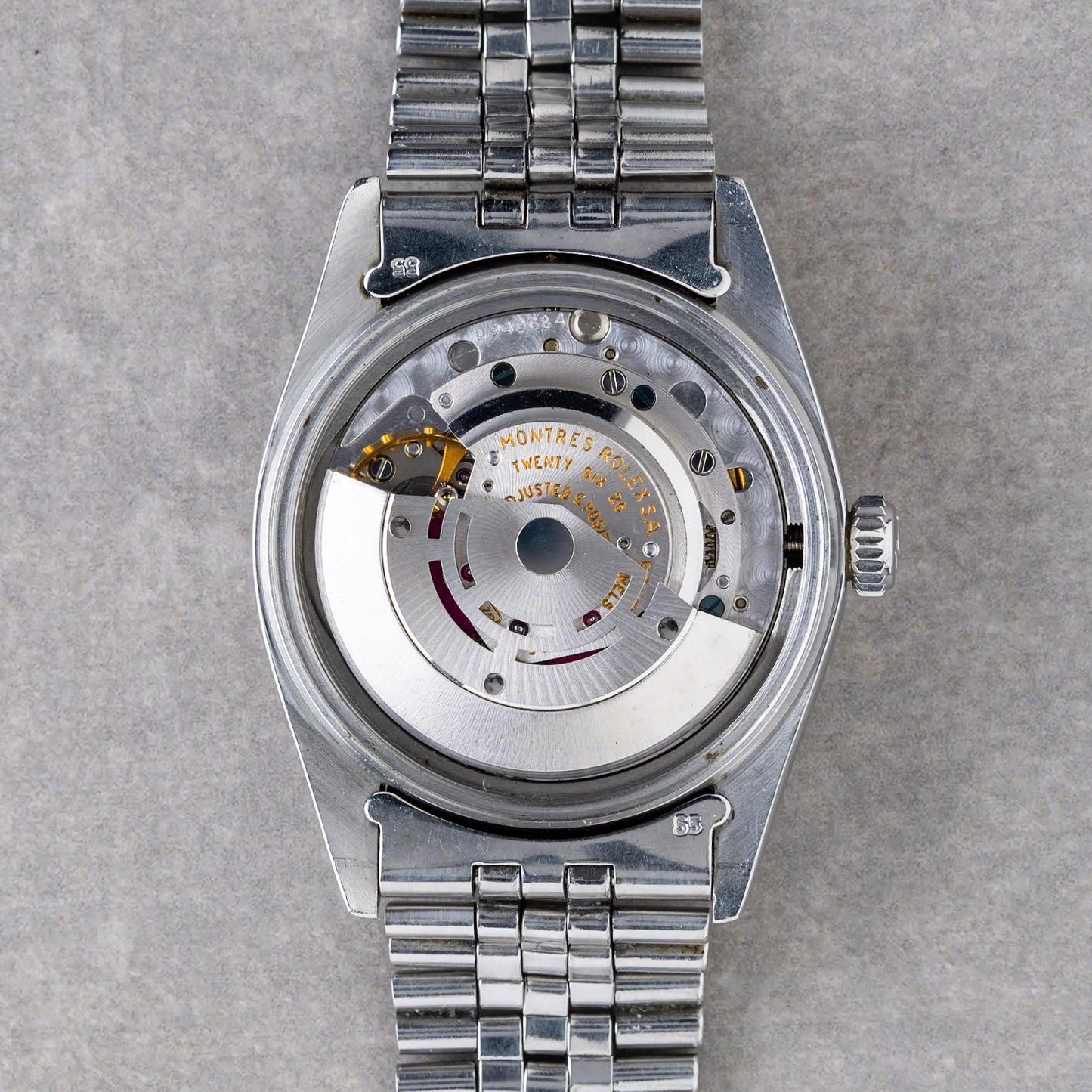 1975 Rolex Datejust Silver Linen Pie Pan Ref.1601