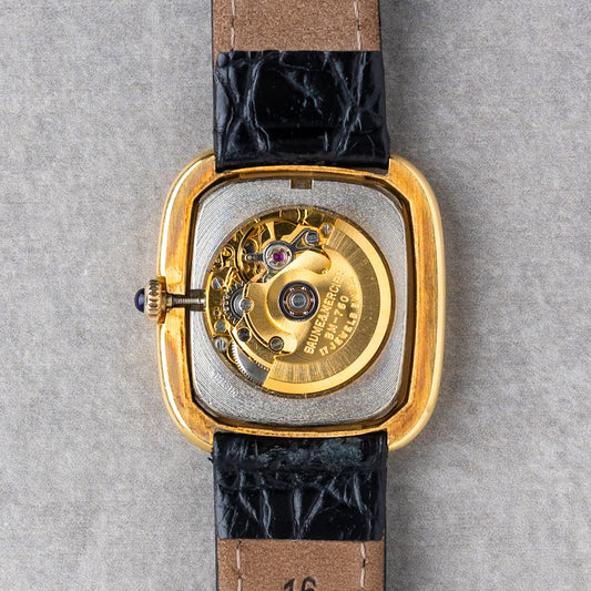 1970s Baume & Mercier Gondole Baumatic 18K Ref.37090
