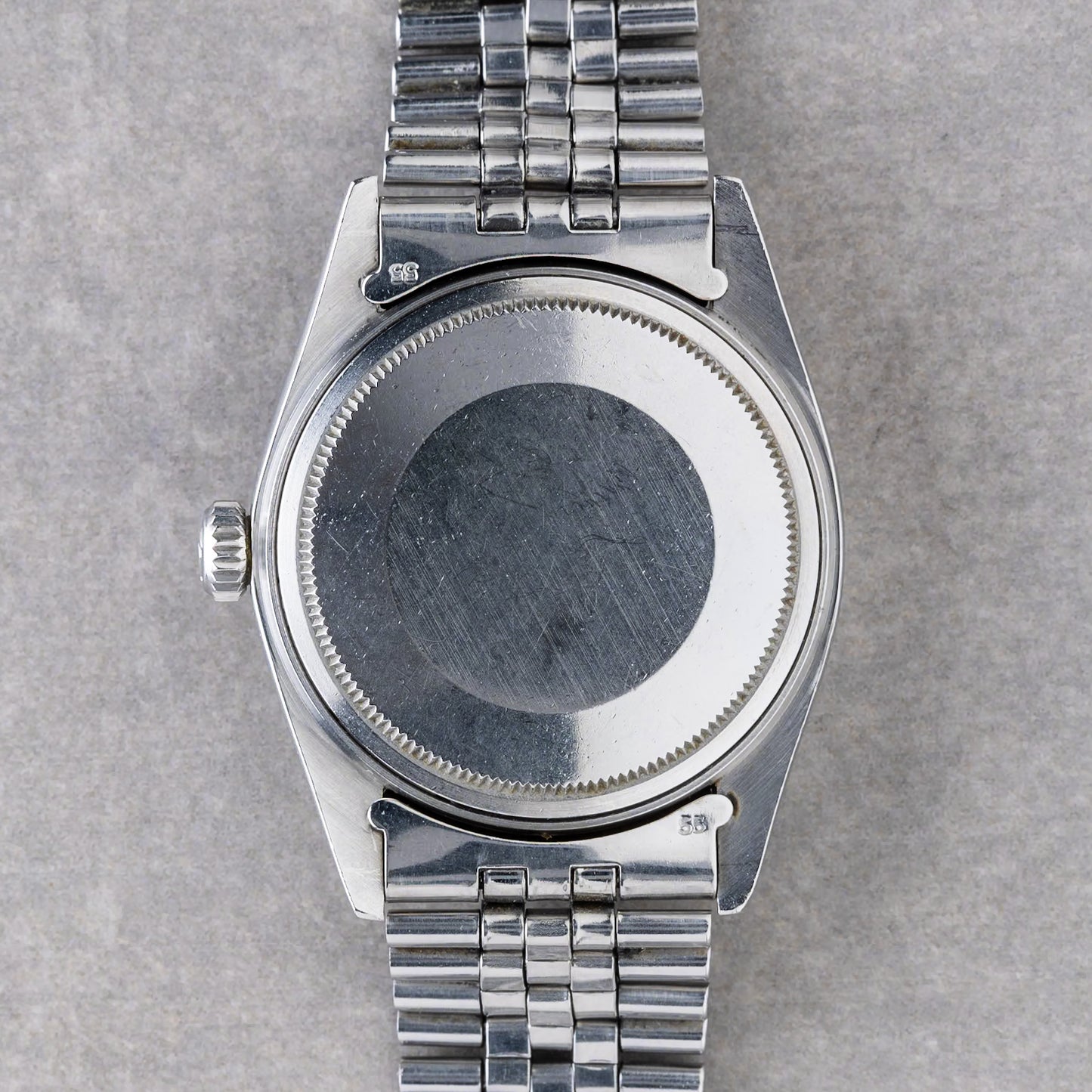 1975 Rolex Datejust Silver Linen Pie Pan Ref.1601