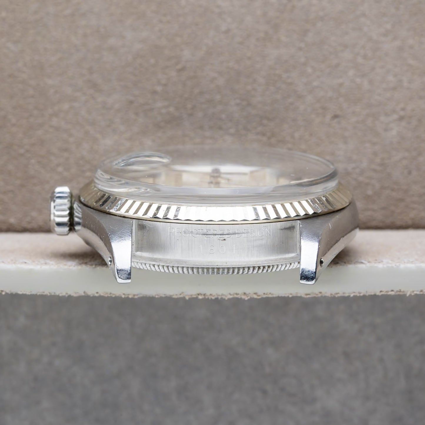 1975 Rolex Datejust Silver Linen Pie Pan Ref.1601