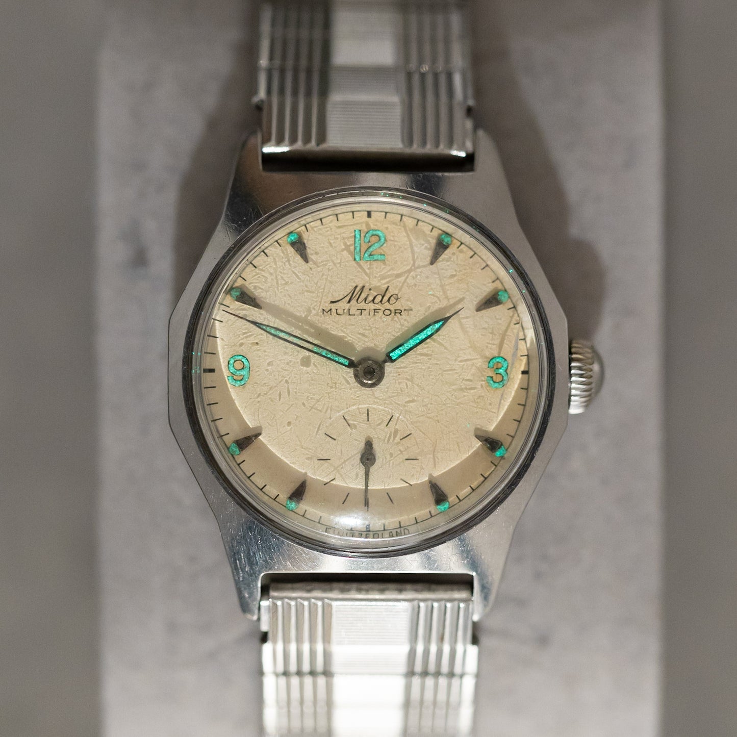 1940s Mido Multifort Hand Wind