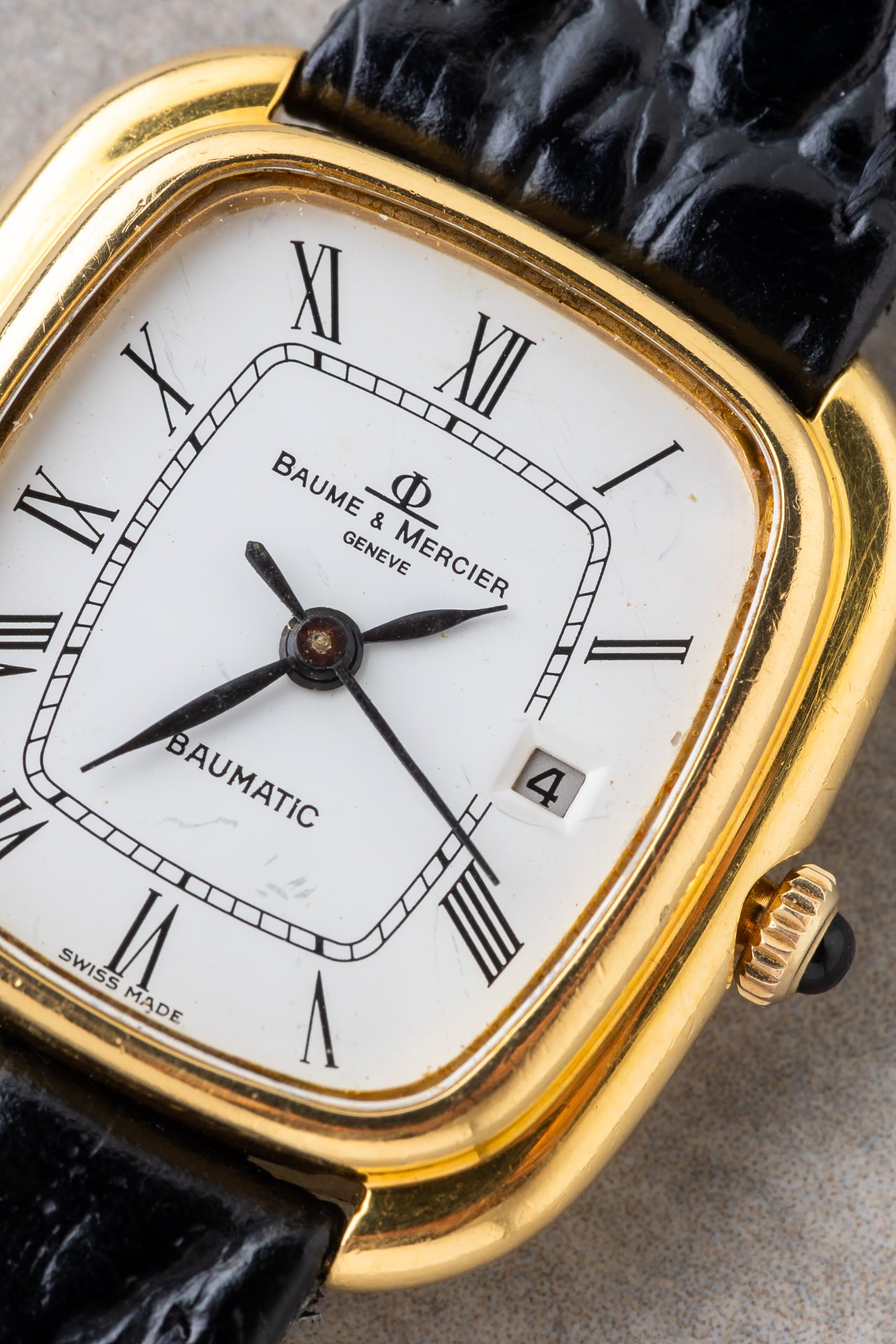 1970s Baume & Mercier Gondole Baumatic 18K Ref.37090