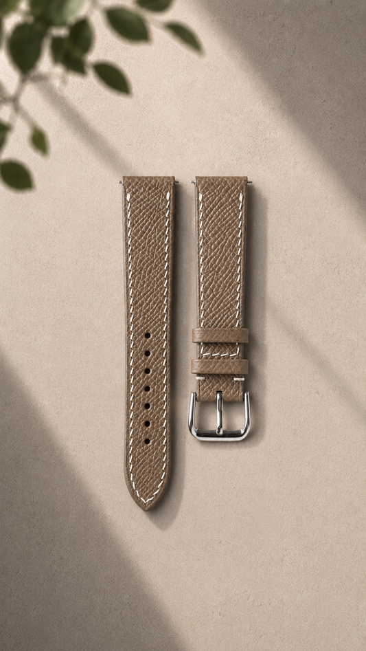 French Epsom Strap - Taupe