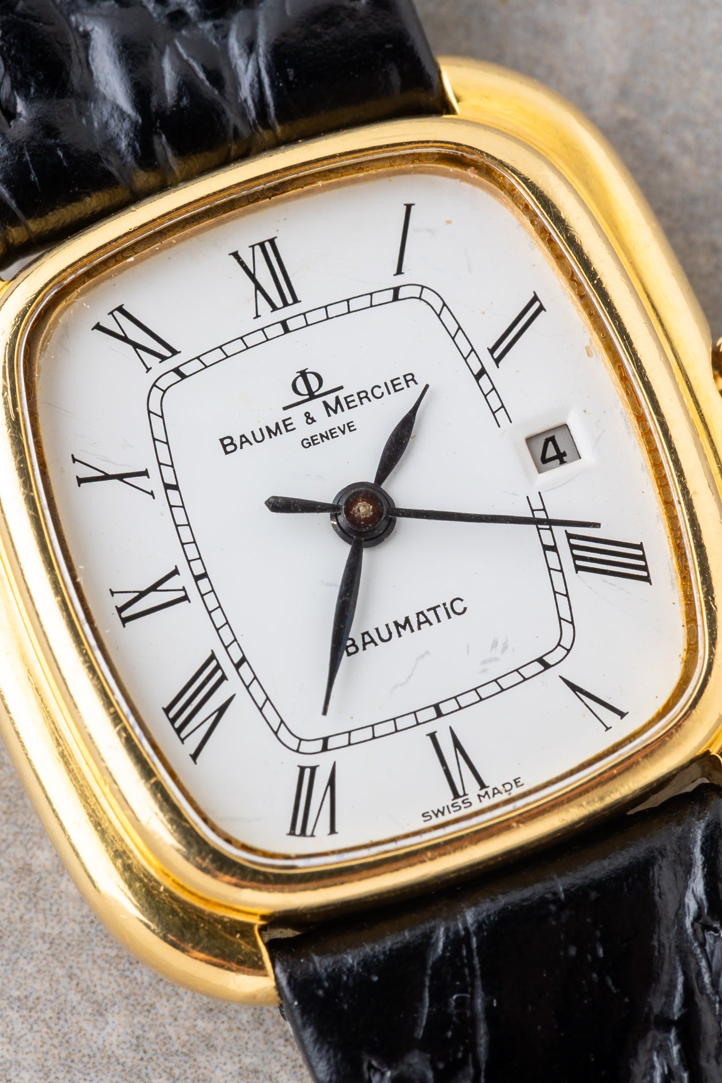 1970s Baume & Mercier Gondole Baumatic 18K Ref.37090