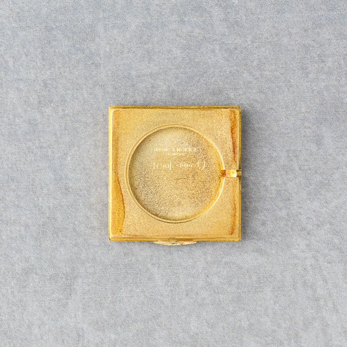 1980s Baume & Mercier 18K Mechanical Tank With Diamonds Ref. 37059 01