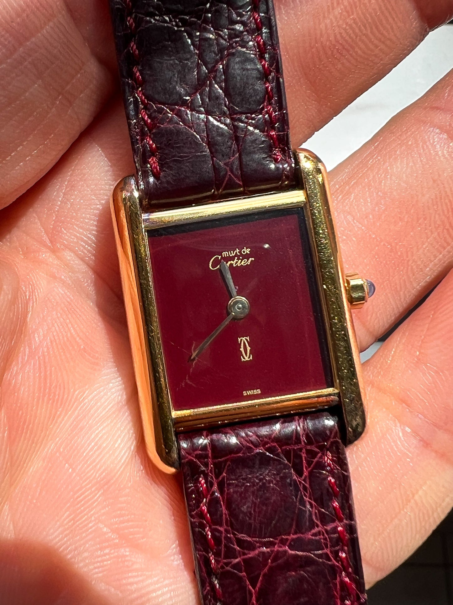 1980s Cartier Tank Must Small Model Quartz Ref. 3 66001