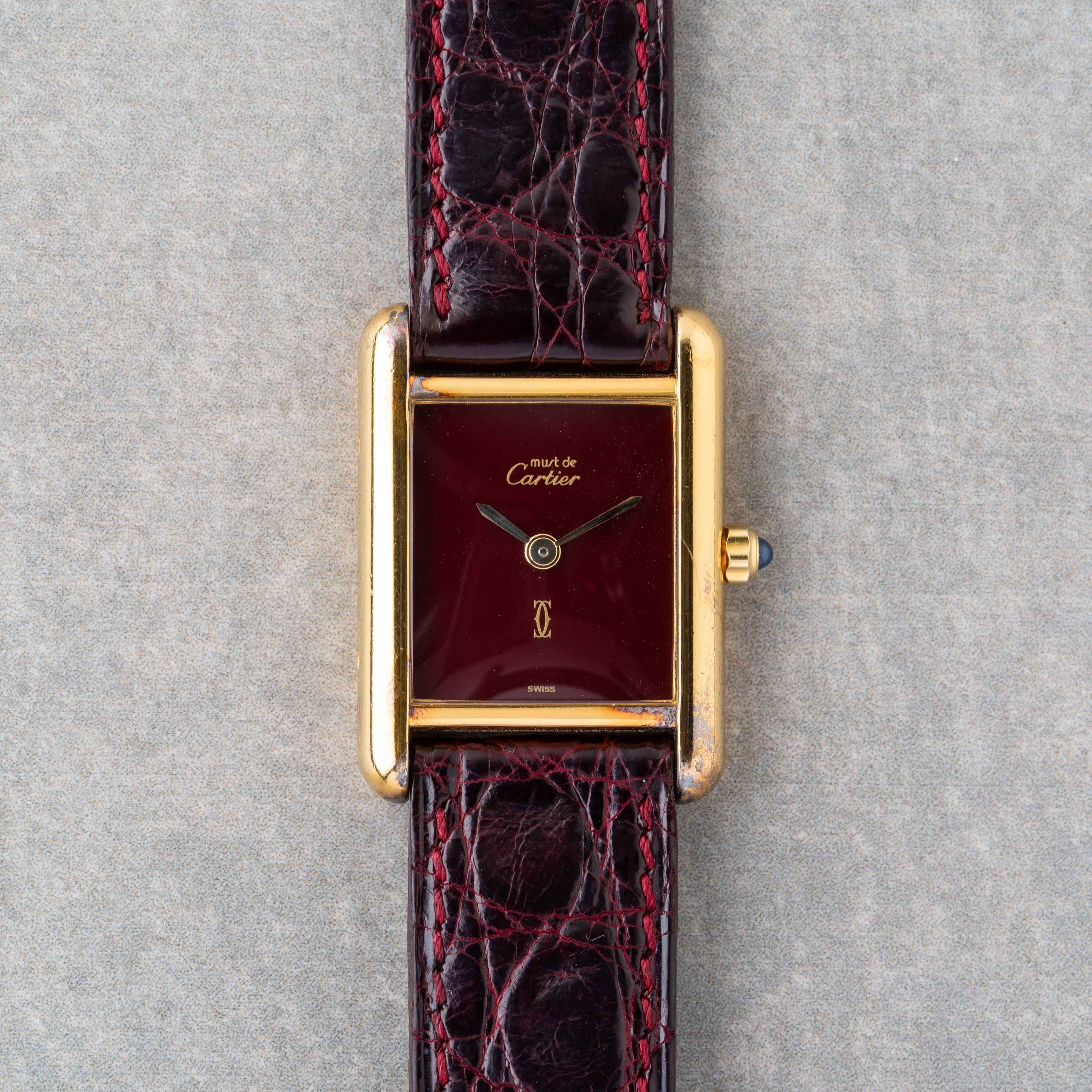 Cartier must de Cartier 腕時計 1980s Cartier Tank Must Small Model Quartz Ref. 3 66001 – VINTAGE