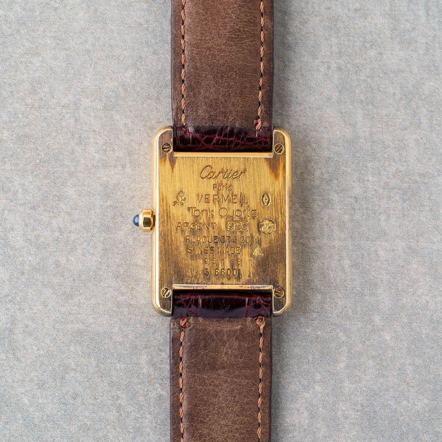 1980s Cartier Tank Must Small Model Quartz Ref. 3 66001