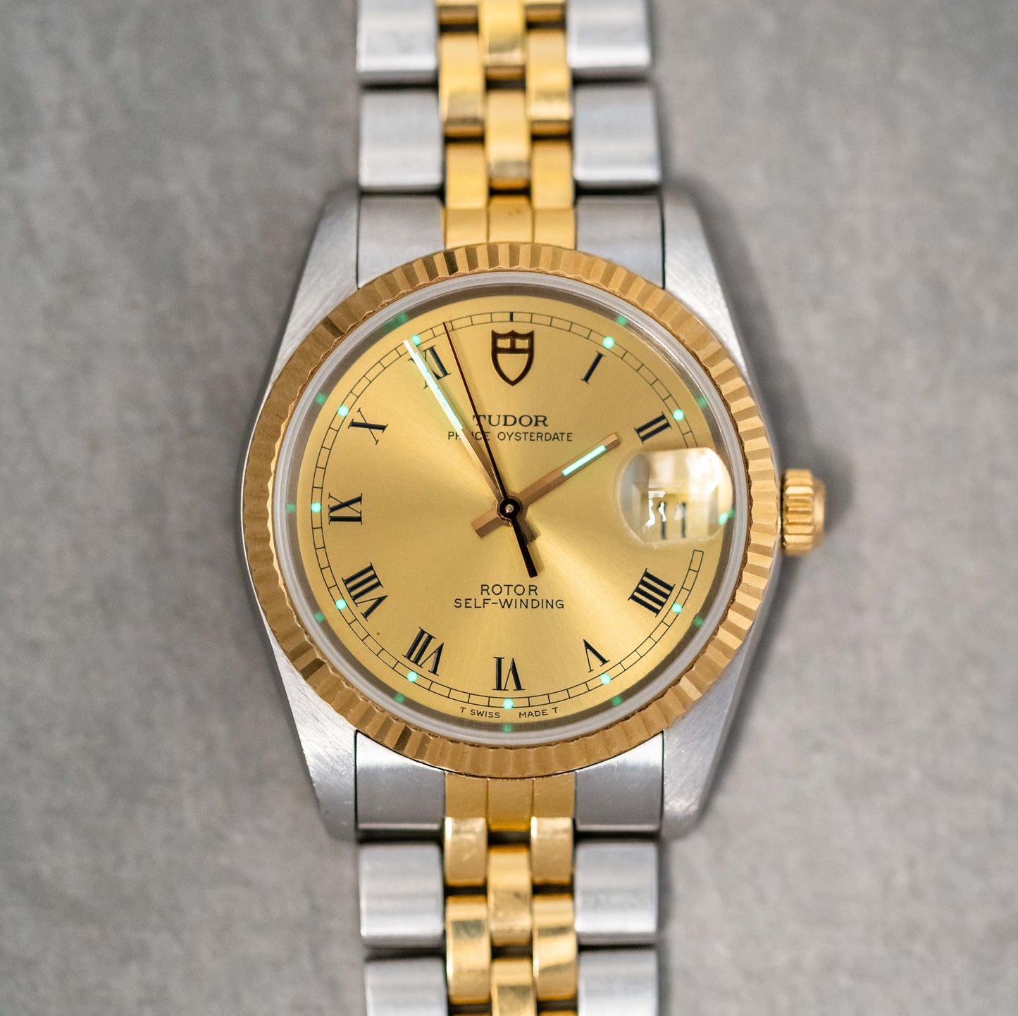 1990s Tudor Prince Oysterdate Roman Dial Ref.74033