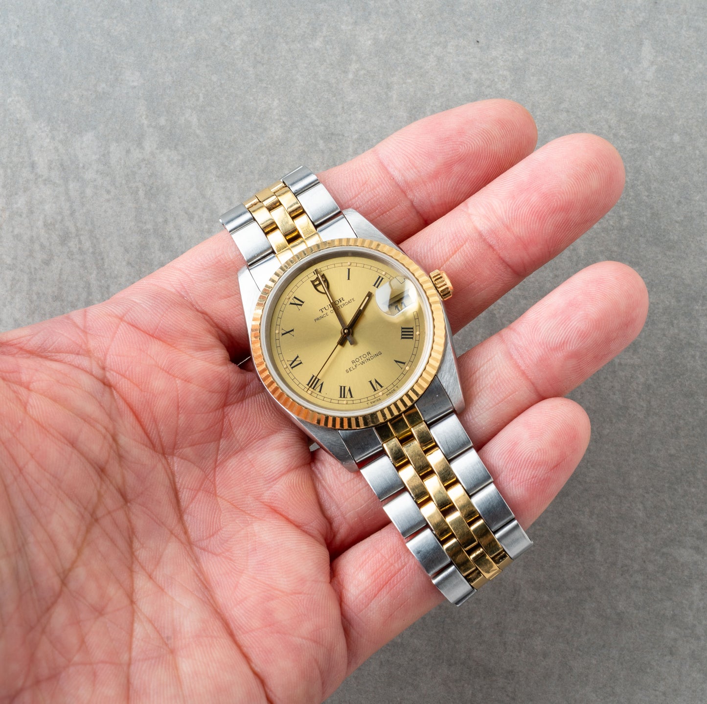 1990s Tudor Prince Oysterdate Roman Dial Ref.74033