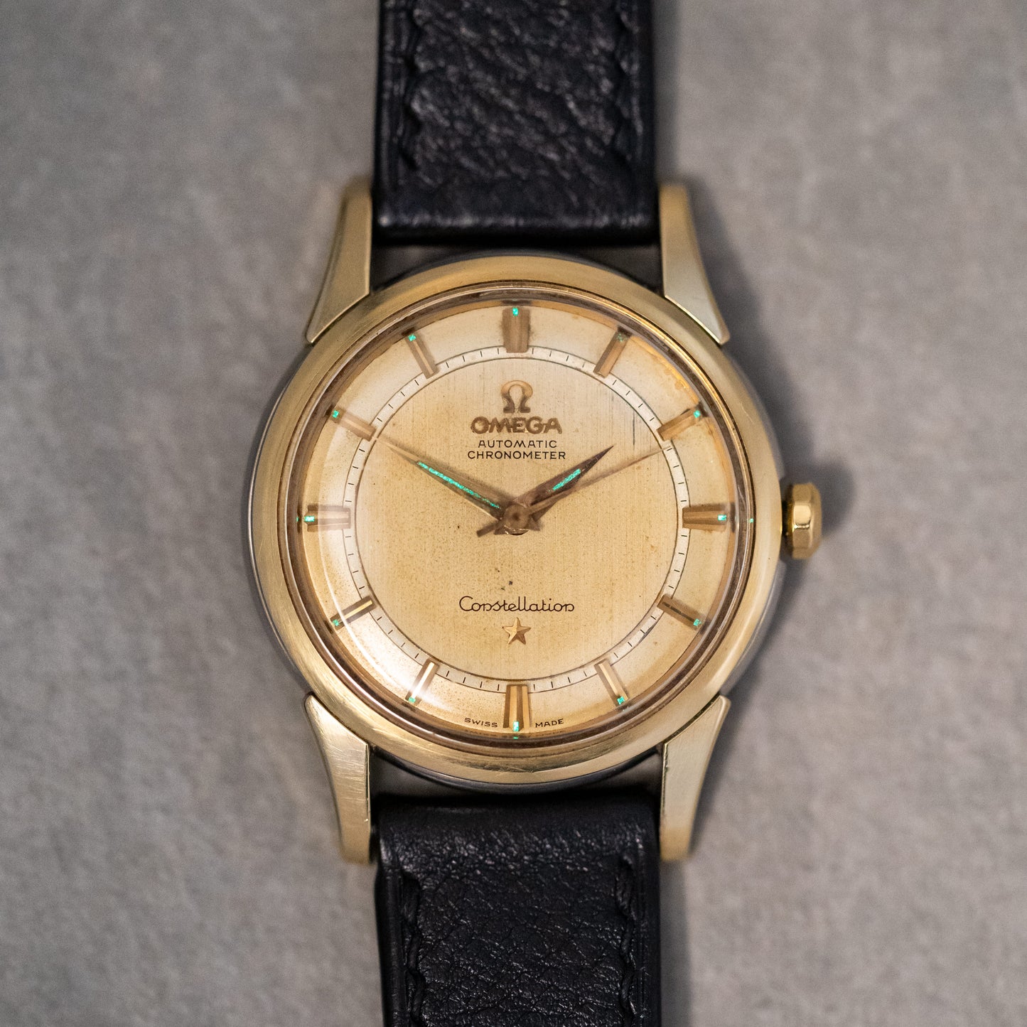 1960 Omega Constellation Rail Track Dial Ref. 14381 1 SC