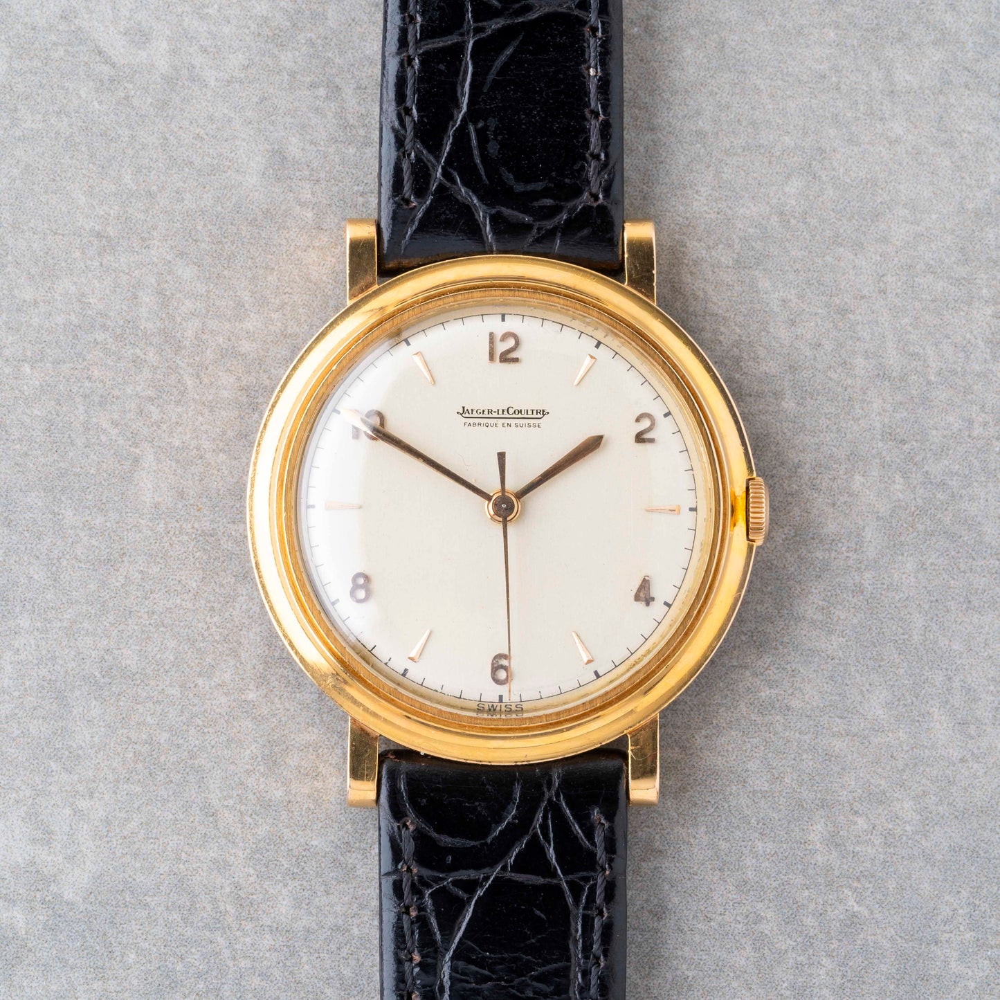 1950s Jaeger LeCoultre 18K Solid Gold Hand Winding