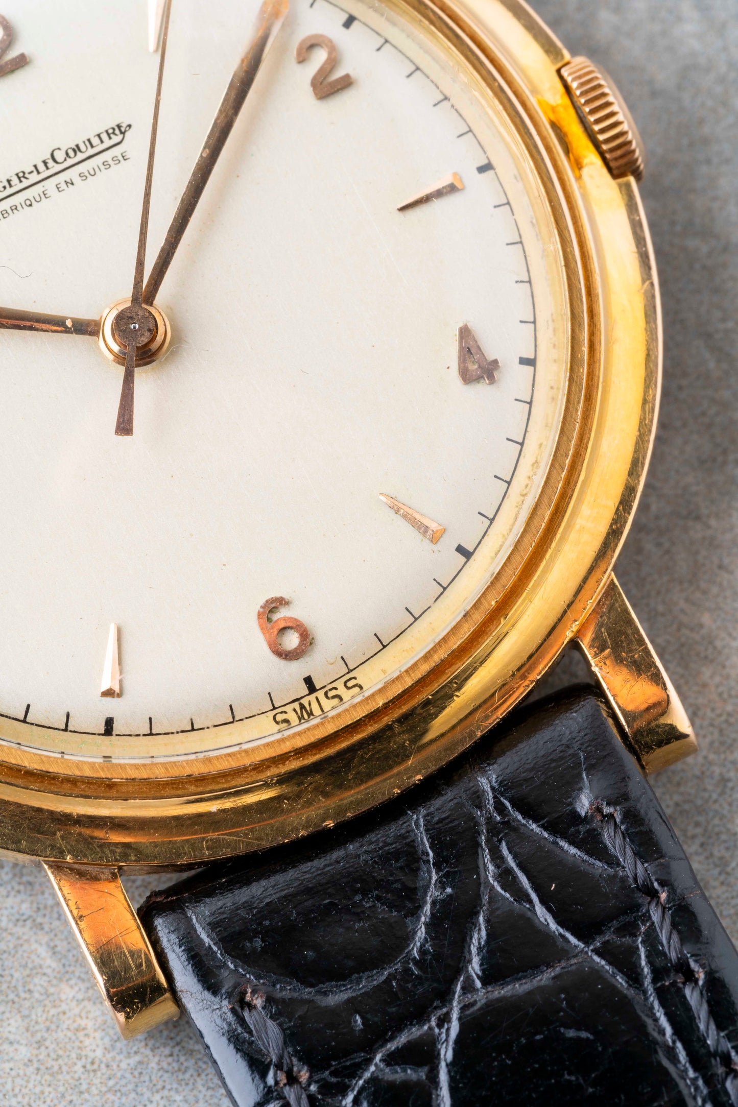 1950s Jaeger LeCoultre 18K Solid Gold Hand Winding