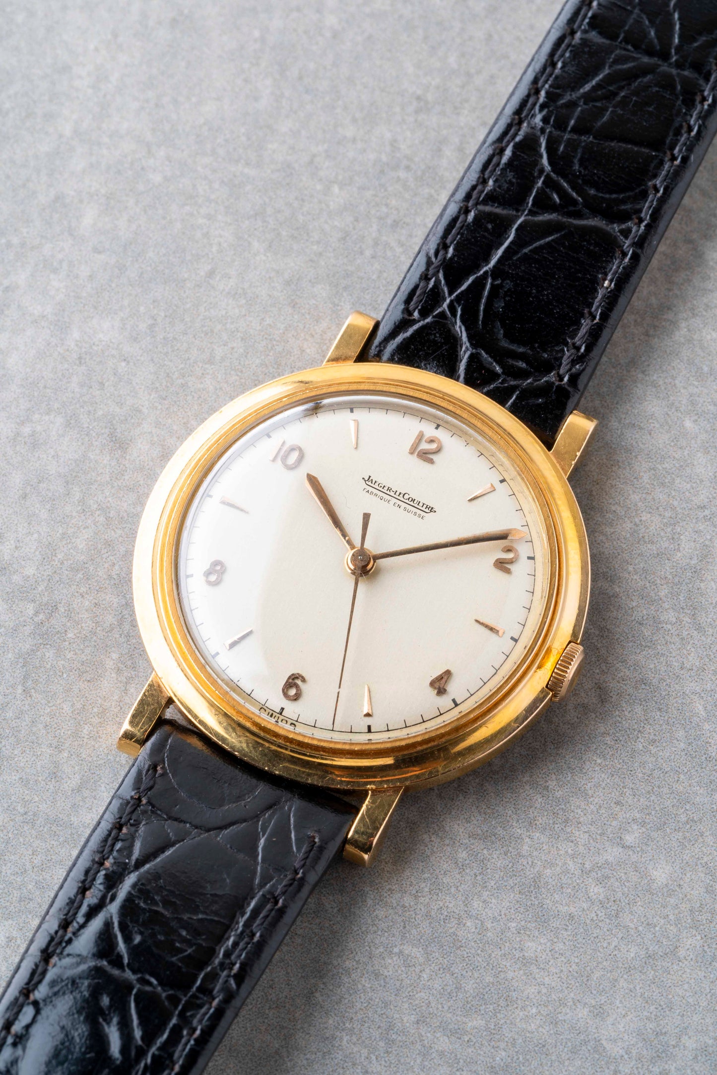 1950s Jaeger LeCoultre 18K Solid Gold Hand Winding