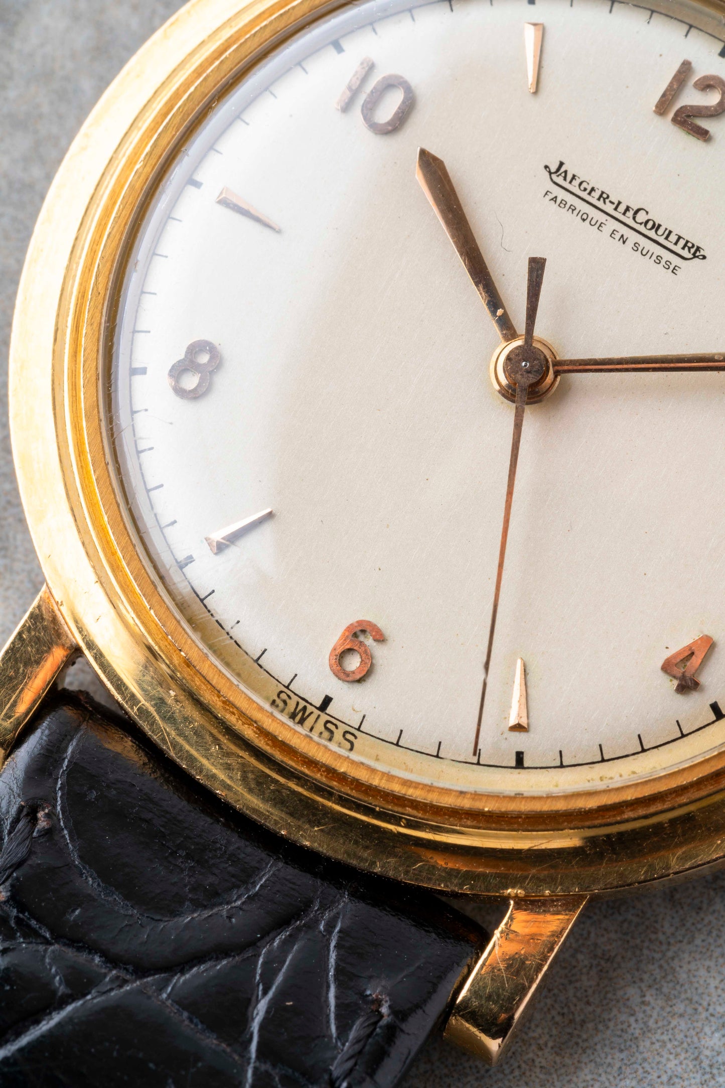 1950s Jaeger LeCoultre 18K Solid Gold Hand Winding