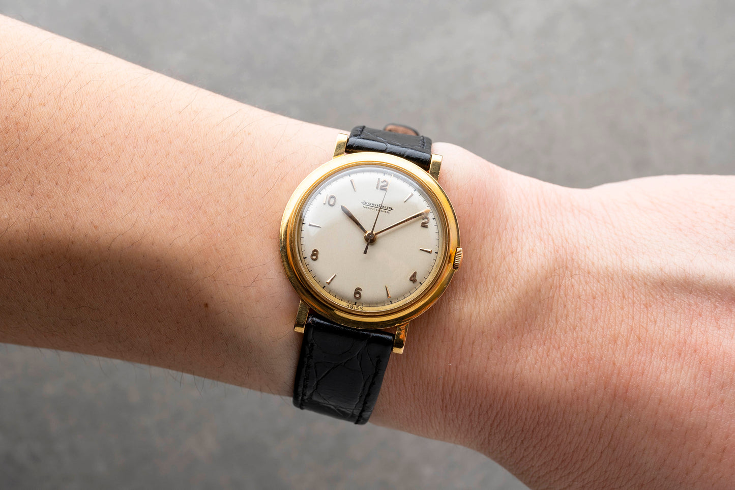 1950s Jaeger LeCoultre 18K Solid Gold Hand Winding
