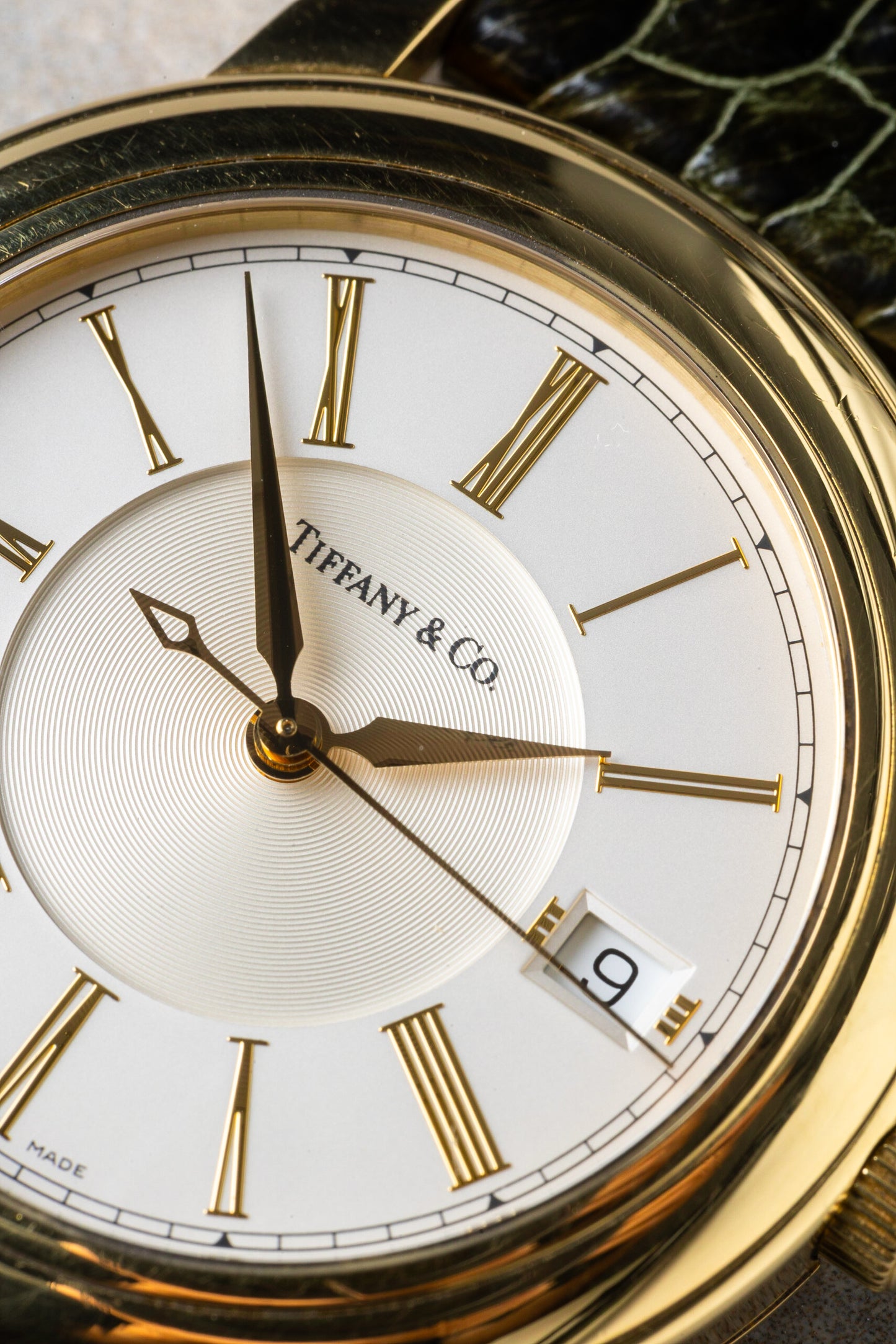 2000s Tiffany & Co Atlas Round Automatic 18K Solid Gold