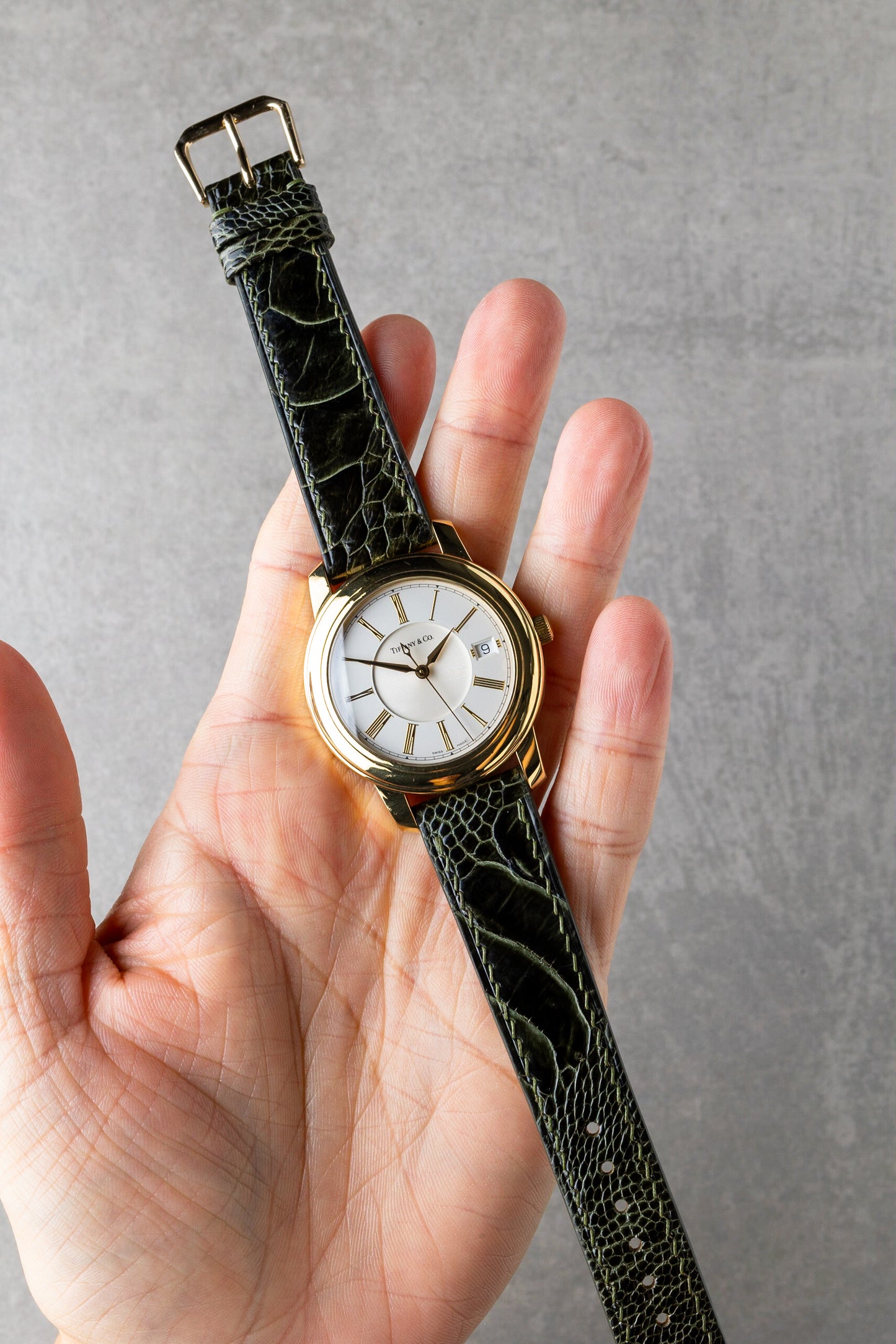 2000s Tiffany & Co Atlas Round Automatic 18K Solid Gold