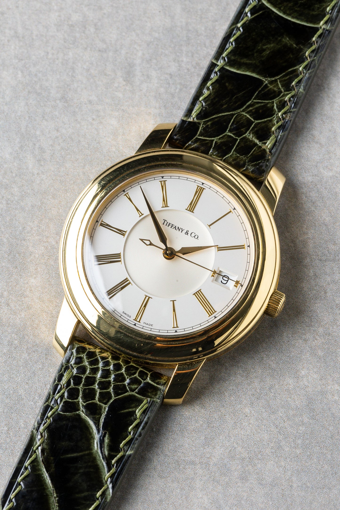 2000s Tiffany & Co Atlas Round Automatic 18K Solid Gold