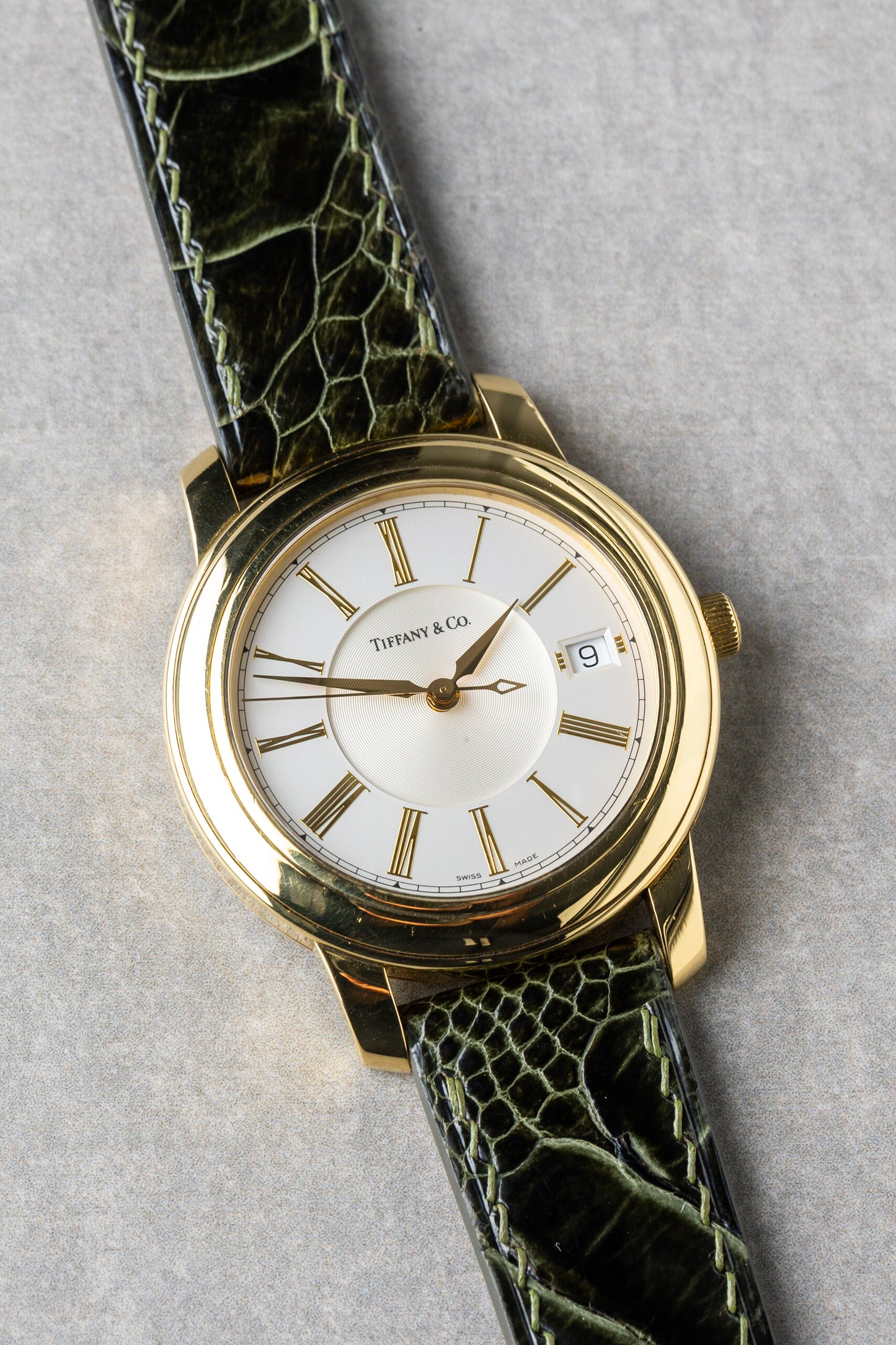 2000s Tiffany & Co Atlas Round Automatic 18K Solid Gold