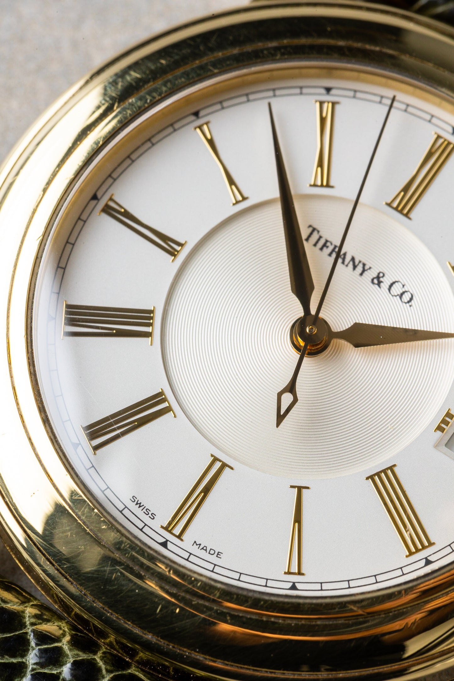 2000s Tiffany & Co Atlas Round Automatic 18K Solid Gold