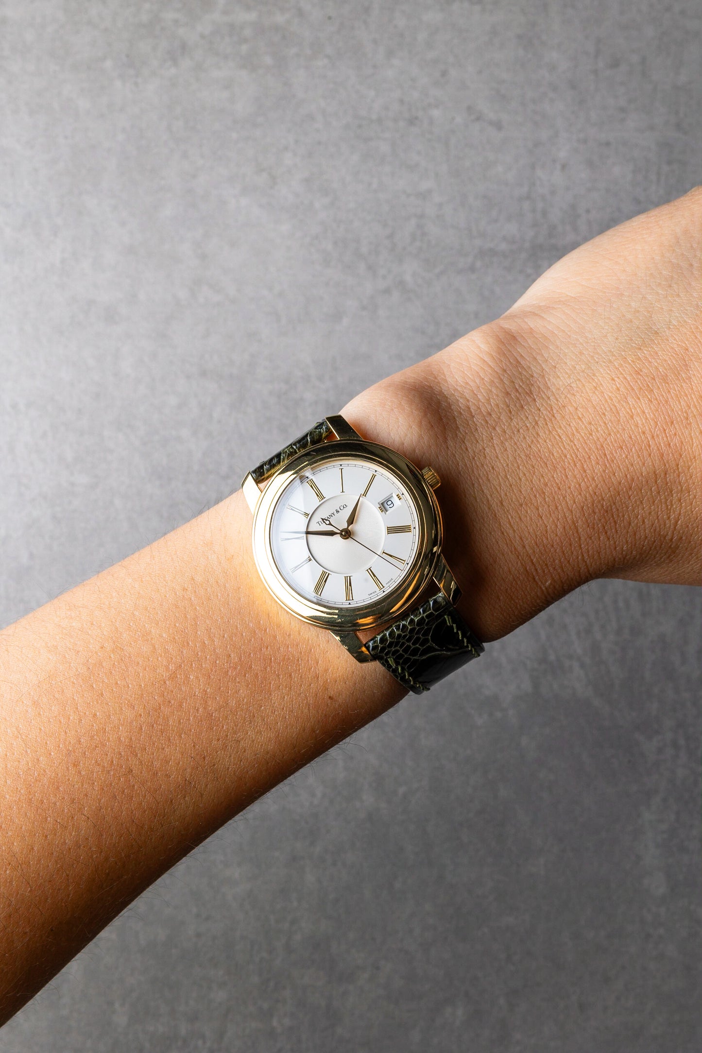 2000s Tiffany & Co Atlas Round Automatic 18K Solid Gold