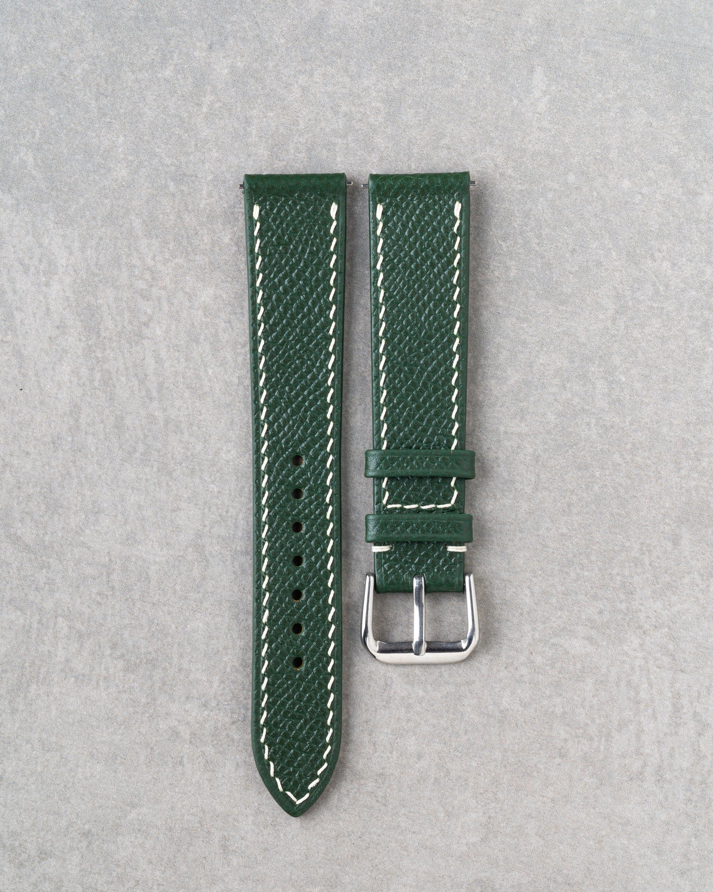 French Epsom Strap - Dark Green