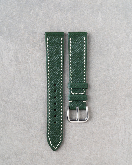 French Epsom Strap - Dark Green
