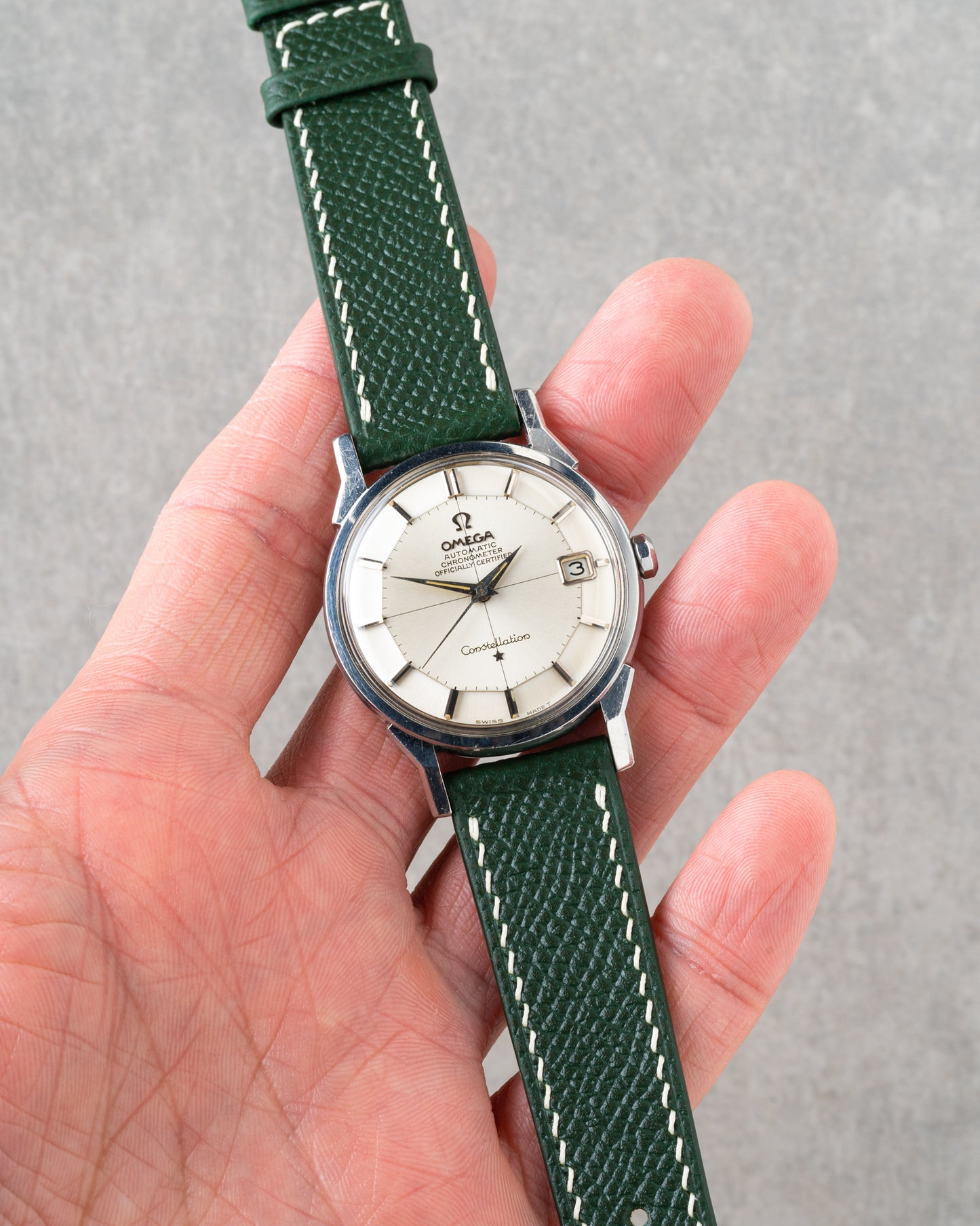 French Epsom Strap - Dark Green