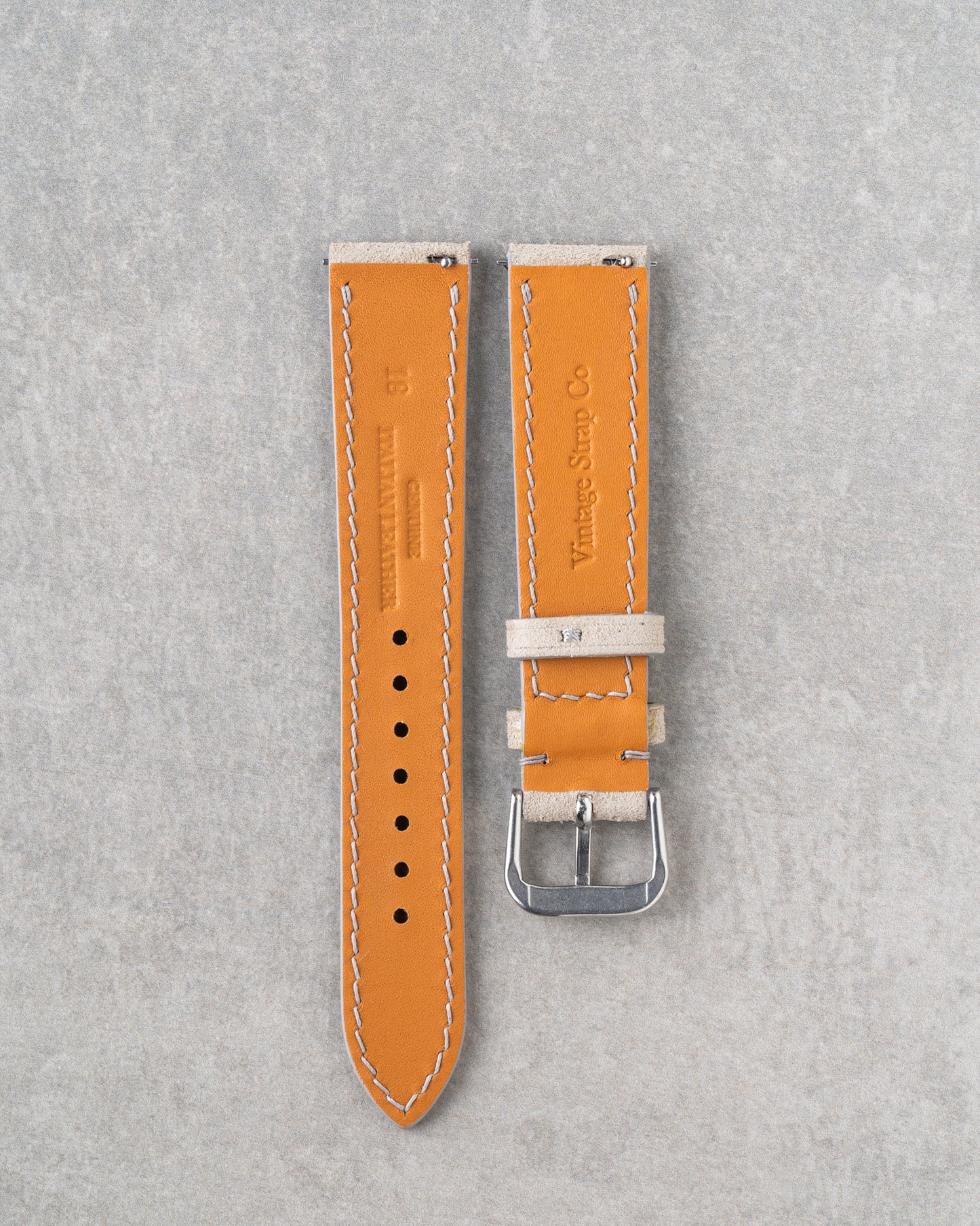 Italian Suede Strap - Cream