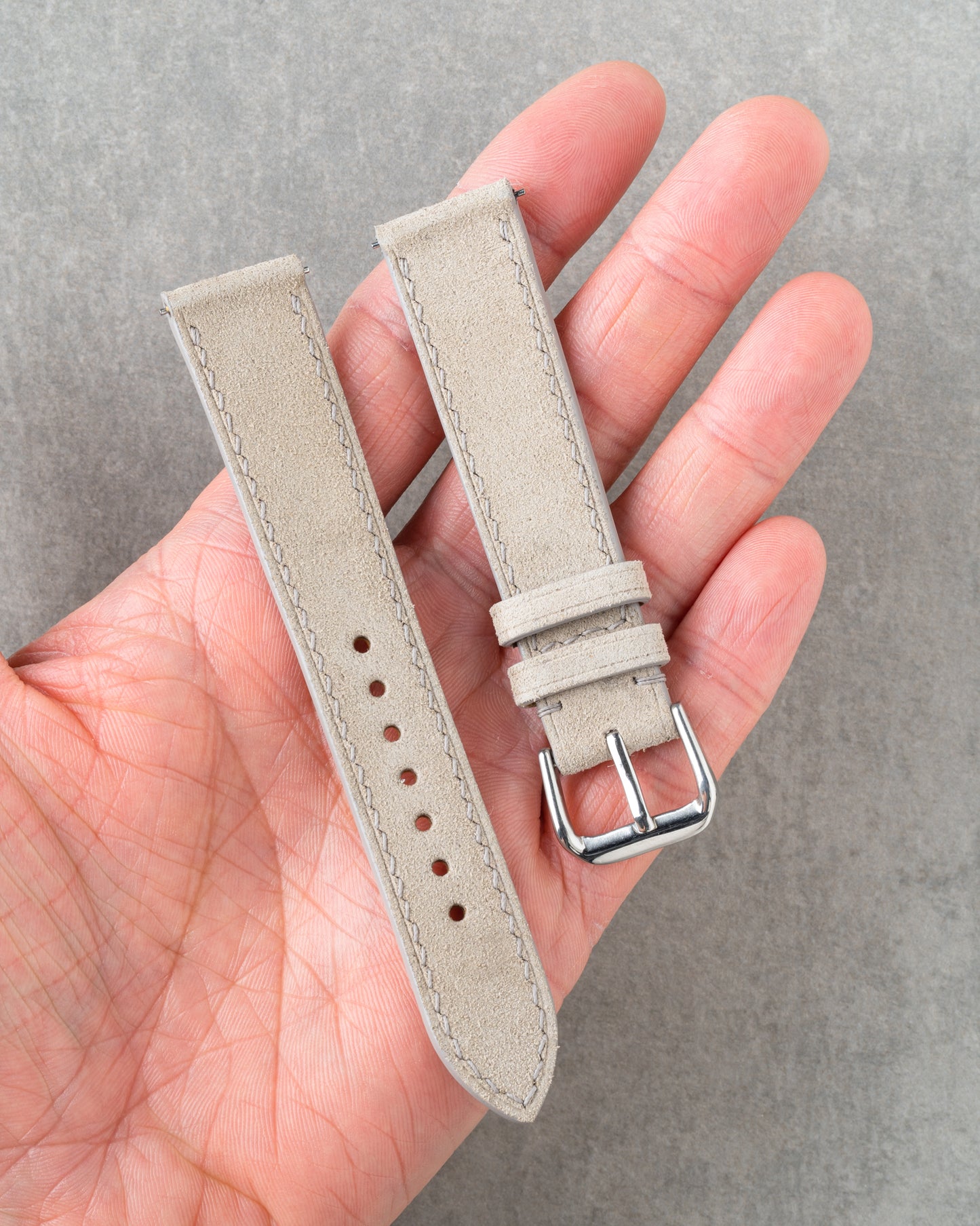 Italian Suede Strap - Cream