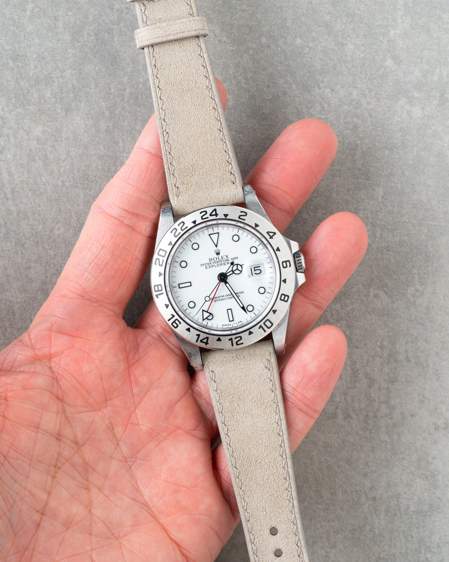 Italian Suede Strap - Cream