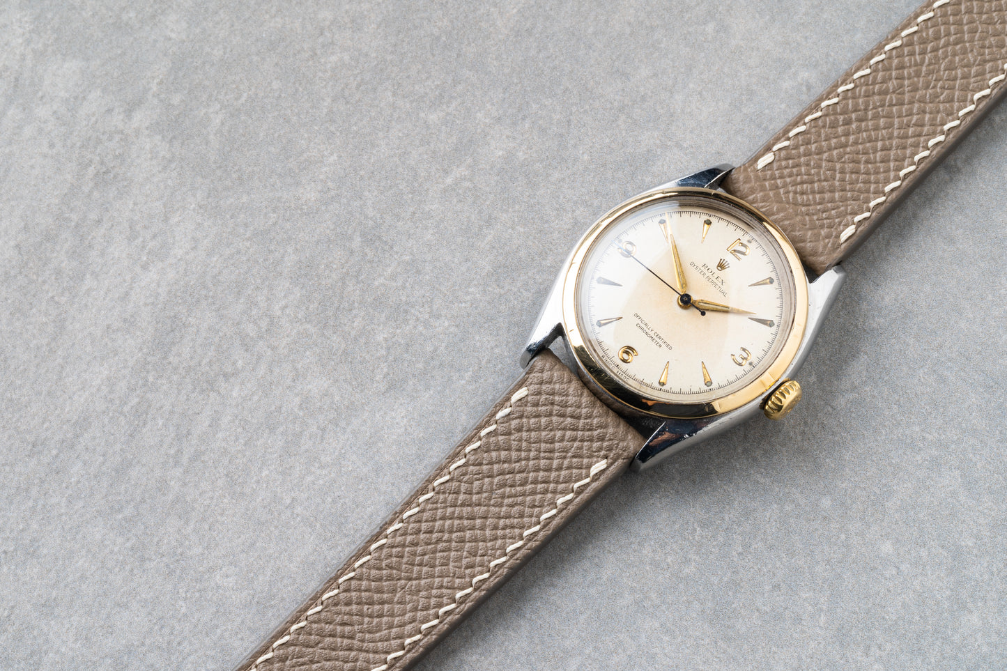 French Epsom Strap - Taupe