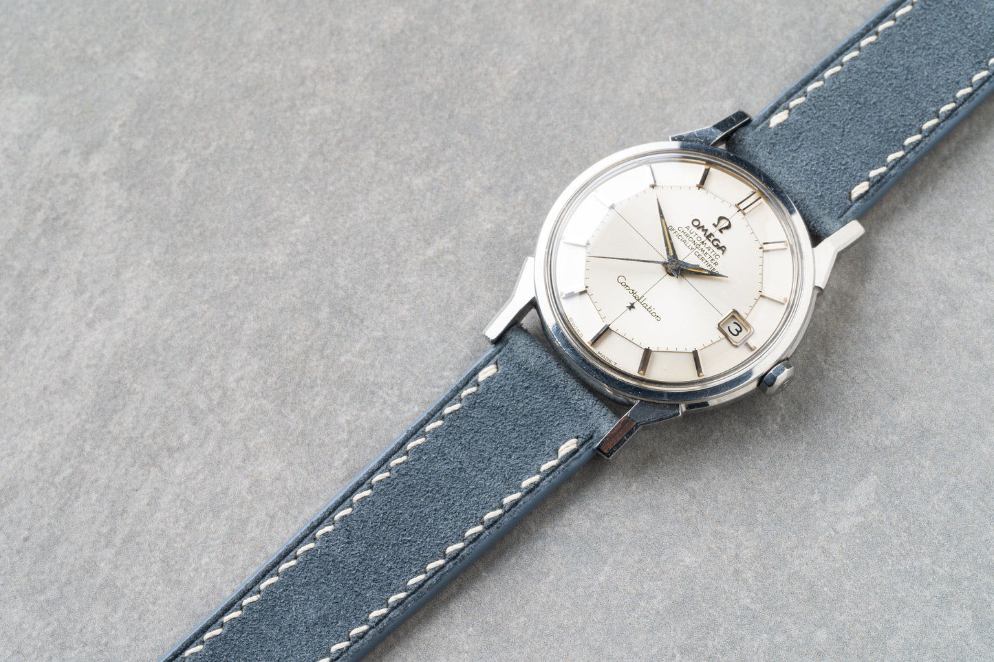 Italian Suede Strap - Grey