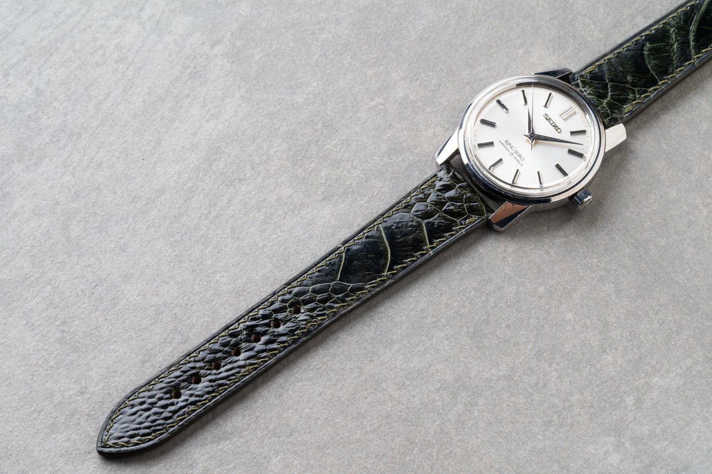 Ostrich Leg Strap - Myrtle