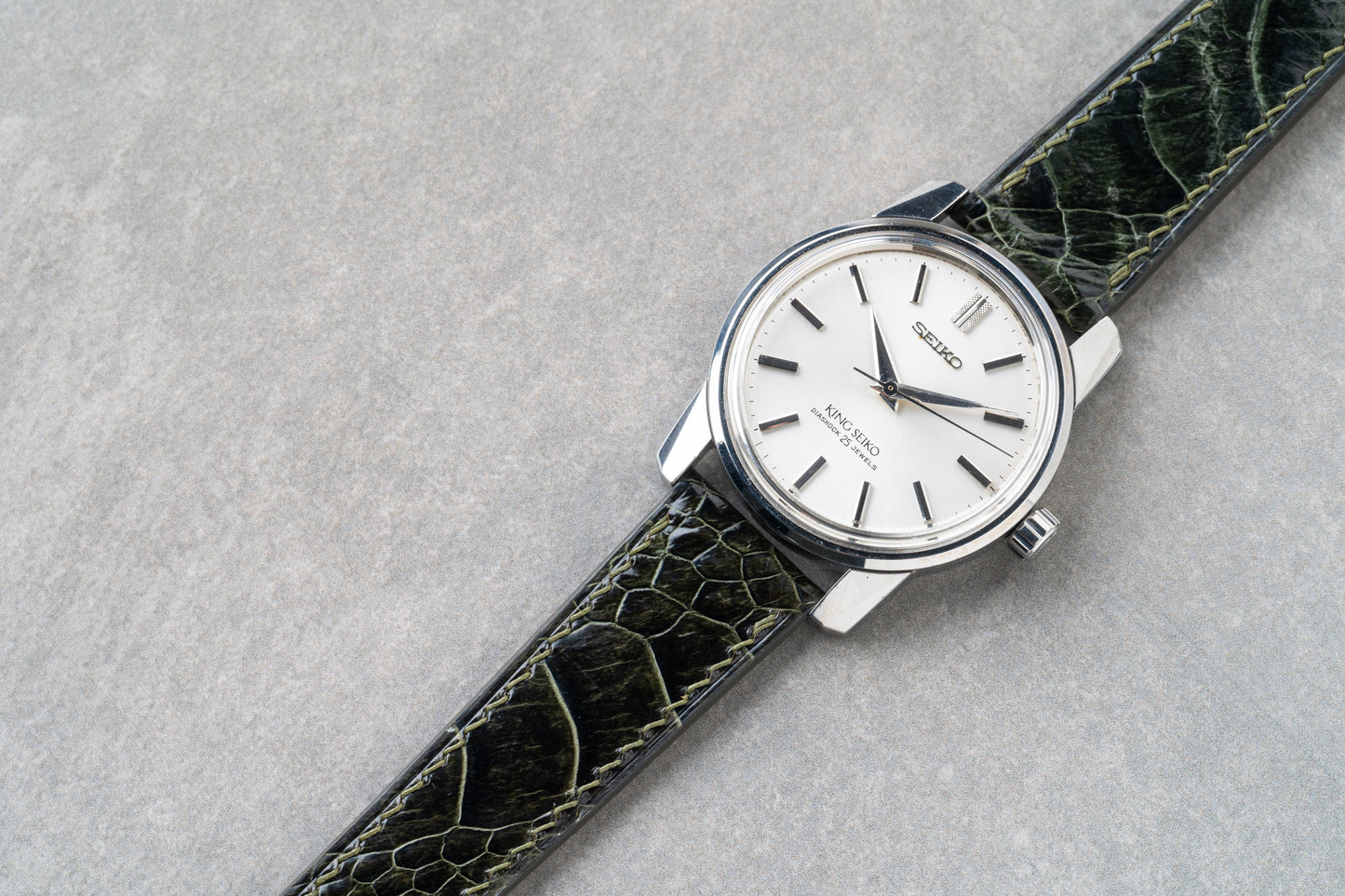 Ostrich Leg Strap - Myrtle