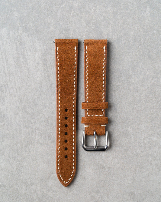 Italian Suede Strap - Brown