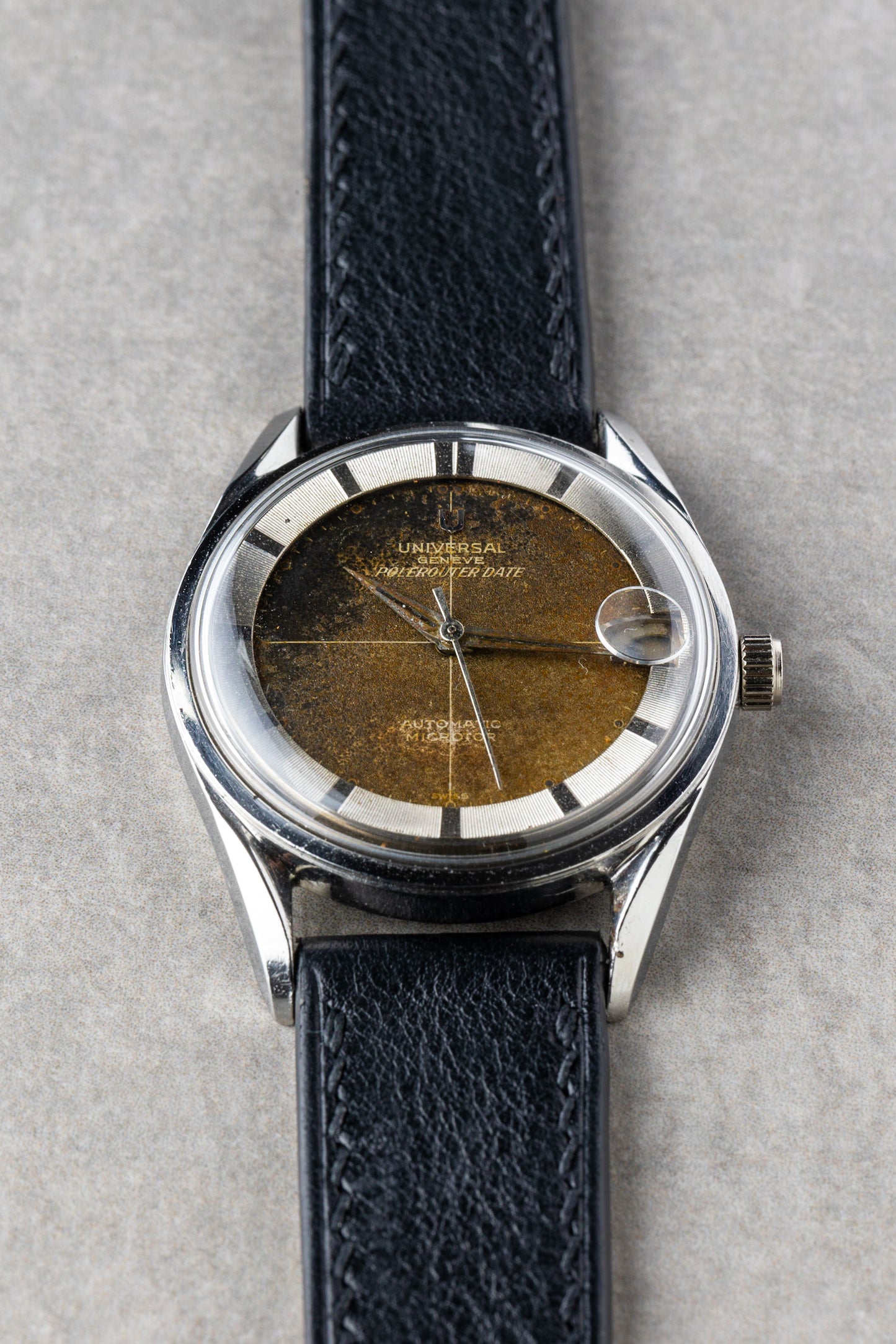 1959 "Tropical" Universal Genève Polerouter Date Automatic Microtor Ref. 204503/2BD