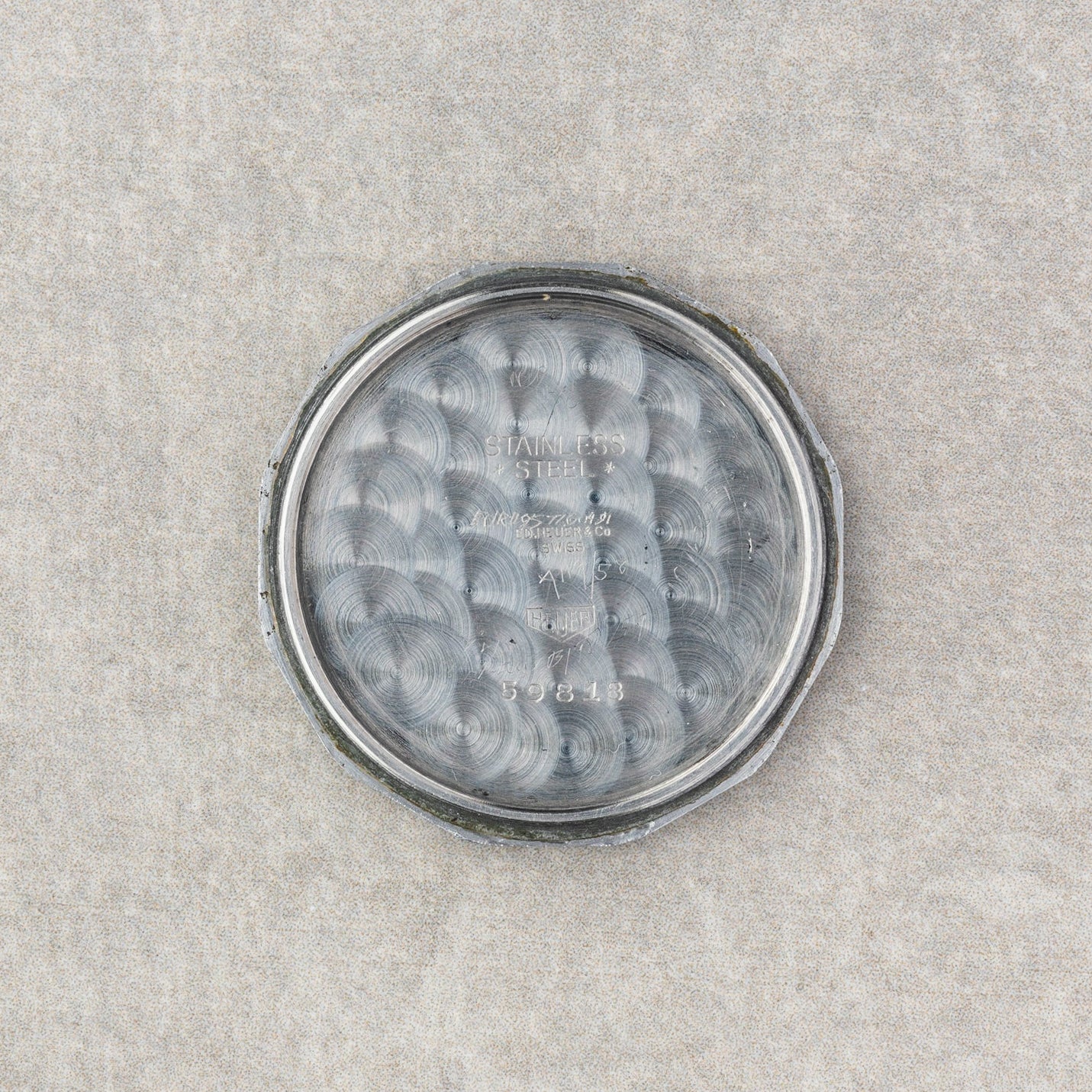 1940s Heuer Big Eyes Chronograph Ref. 59818 With Salmon Dial