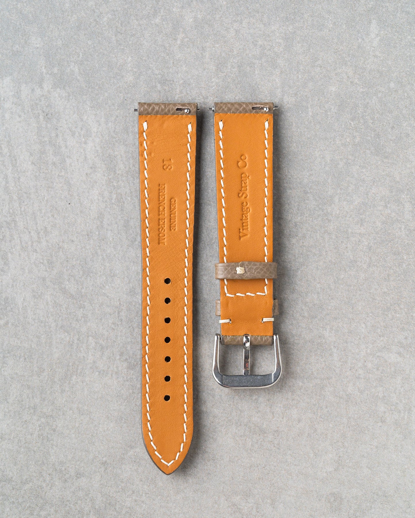 French Epsom Strap - Taupe