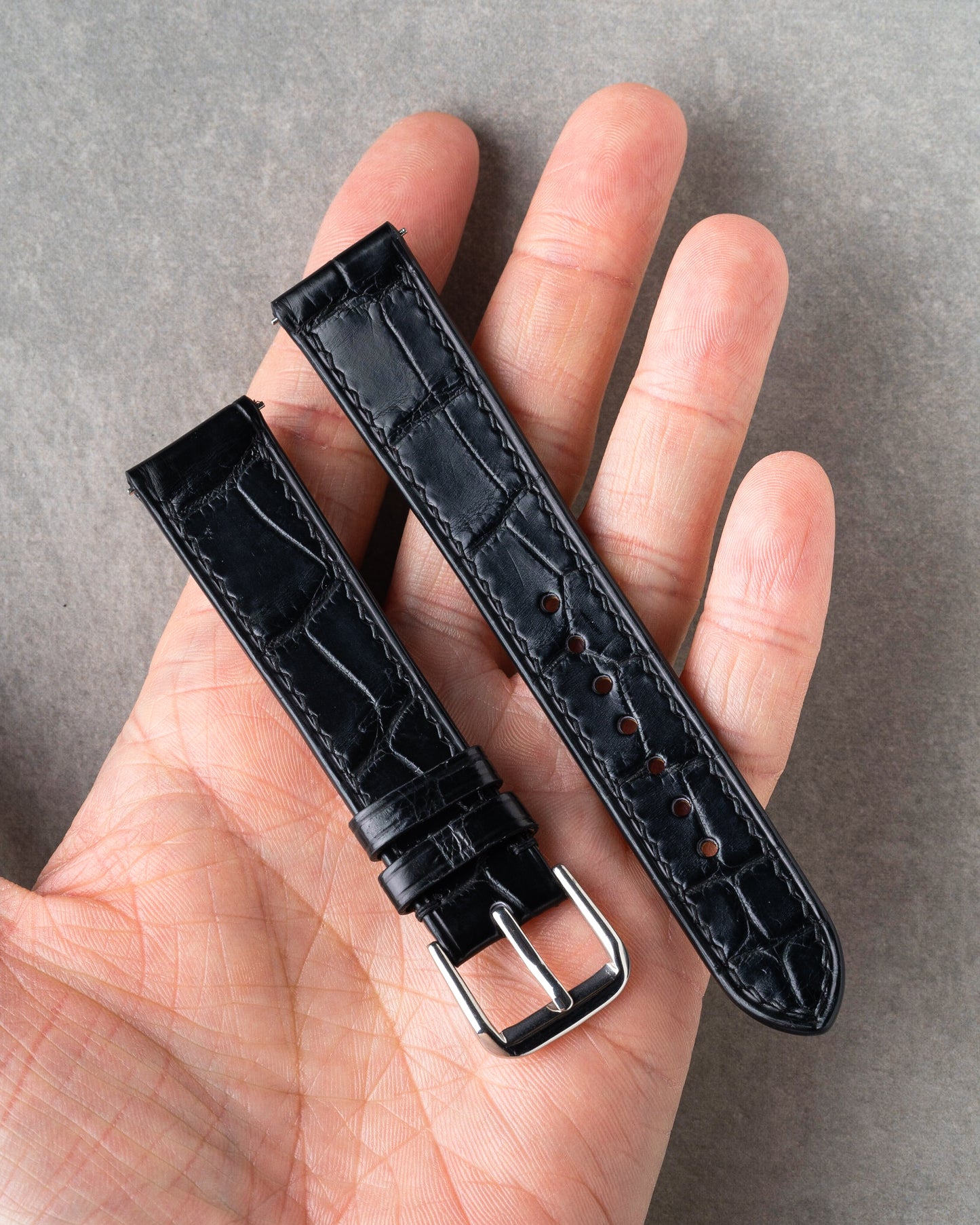Crocodile Strap - Black