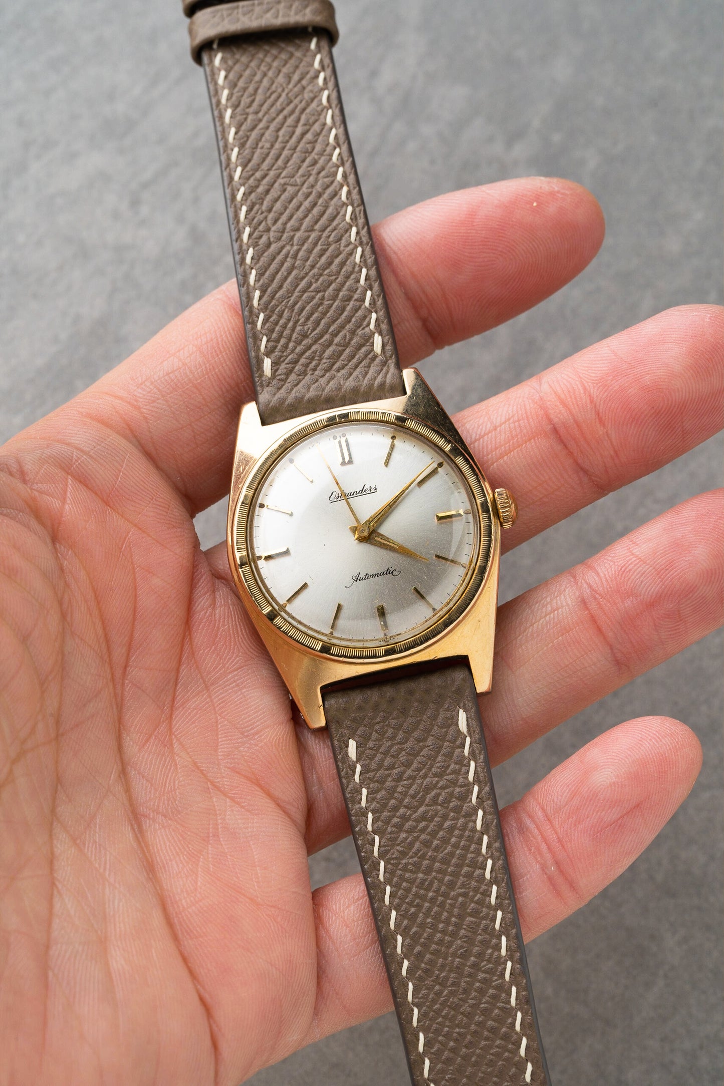 French Epsom Strap - Taupe