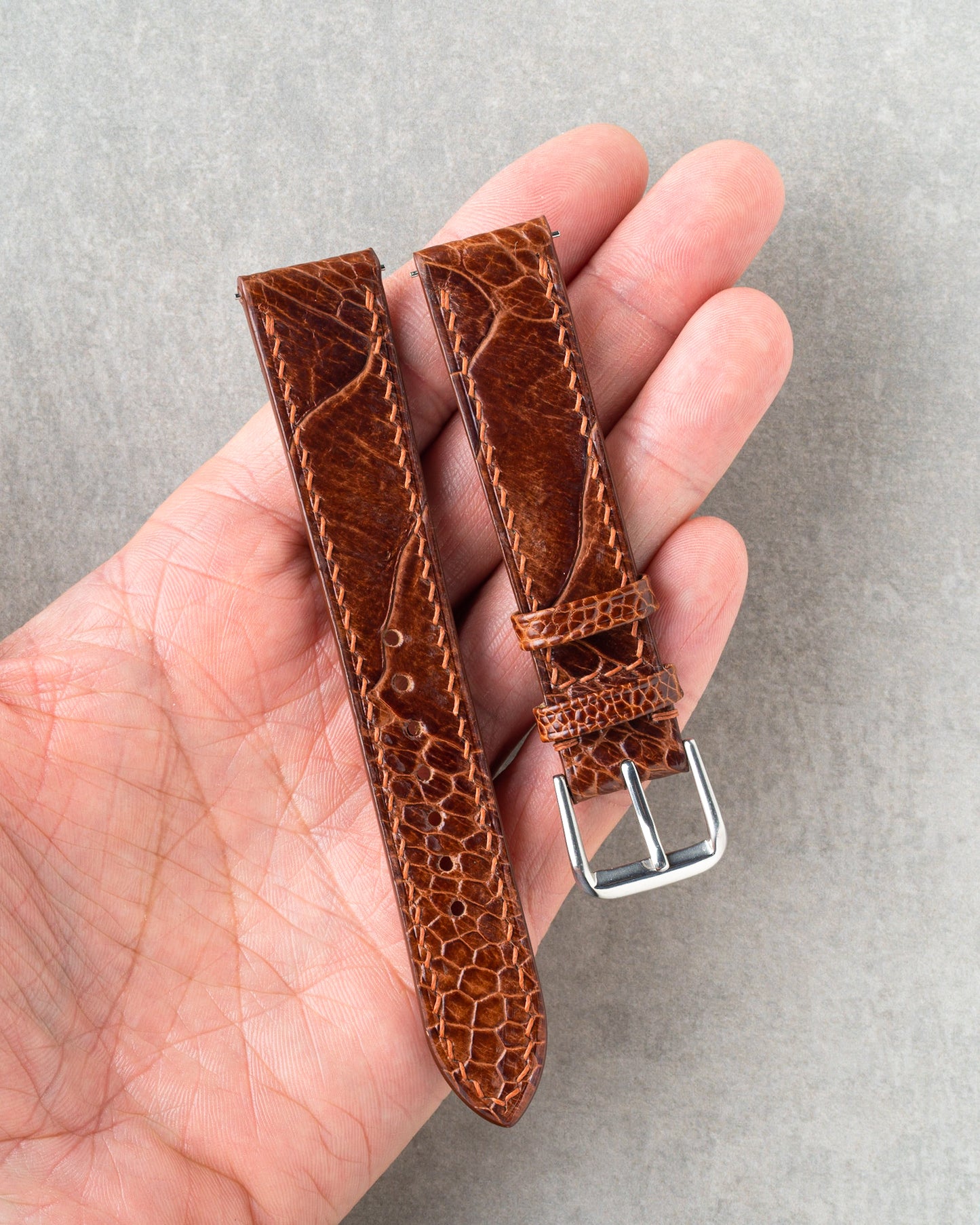 Ostrich Leg Strap - Rooibos Tea