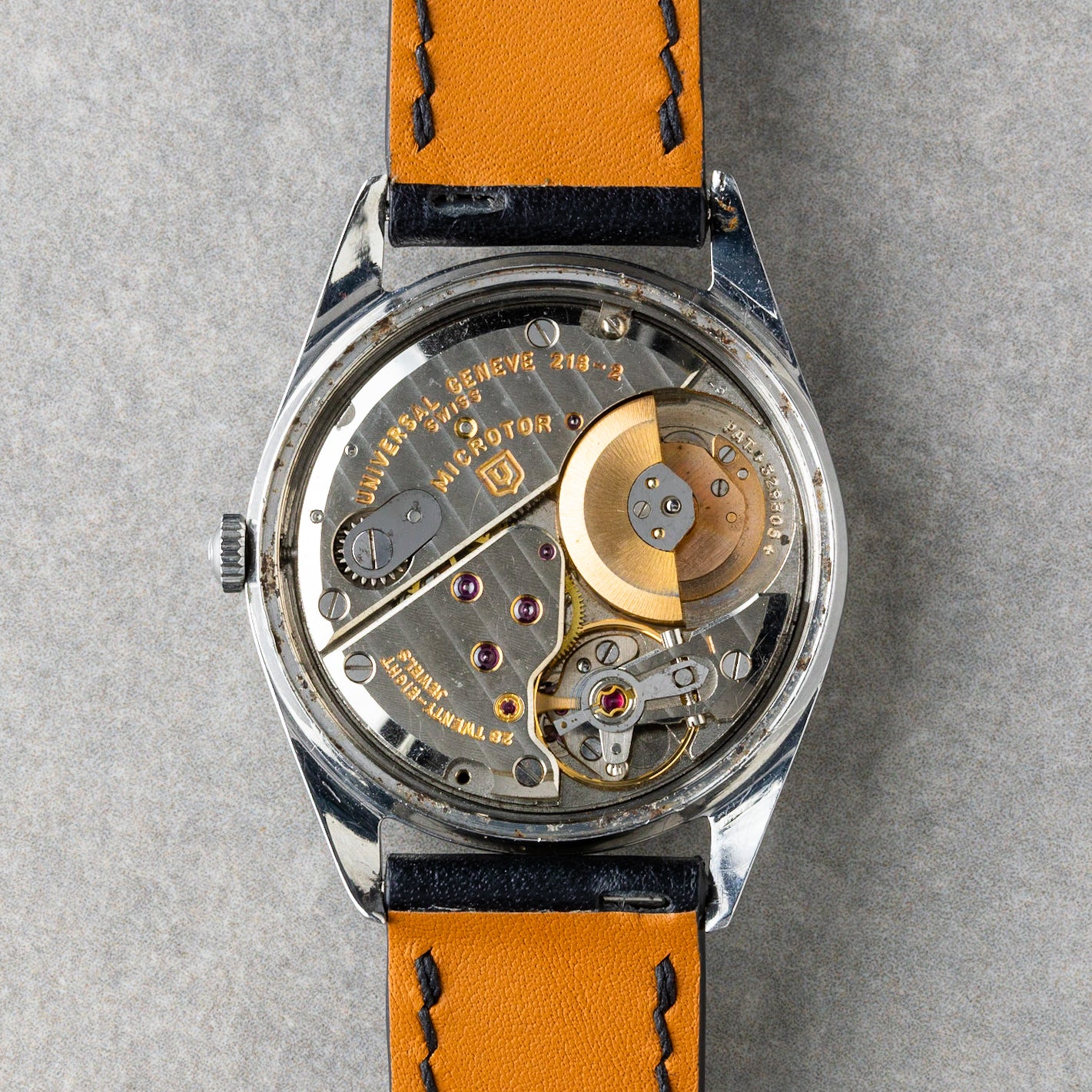 1960 "Tropical" Universal Genève Polerouter Date Automatic Microtor Ref. 204610-2