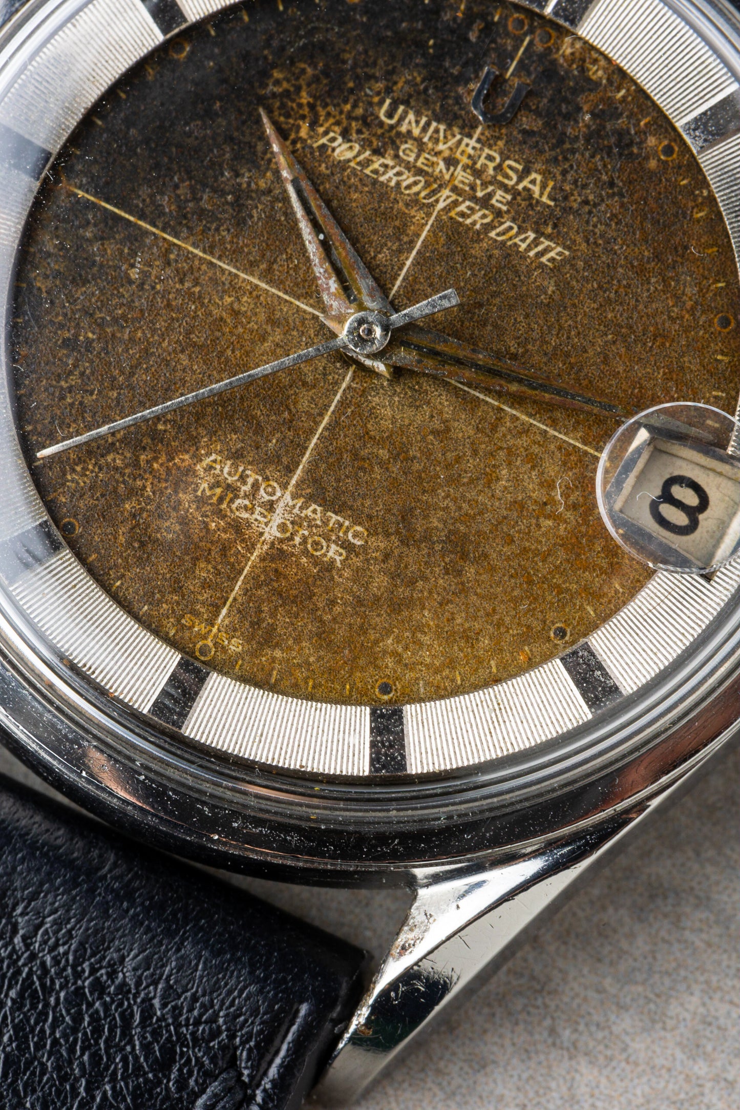 1959 "Tropical" Universal Genève Polerouter Date Automatic Microtor Ref. 204503/2BD